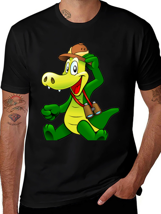Cartoon Crocodile T-Shirt - Fun Novelty Tee