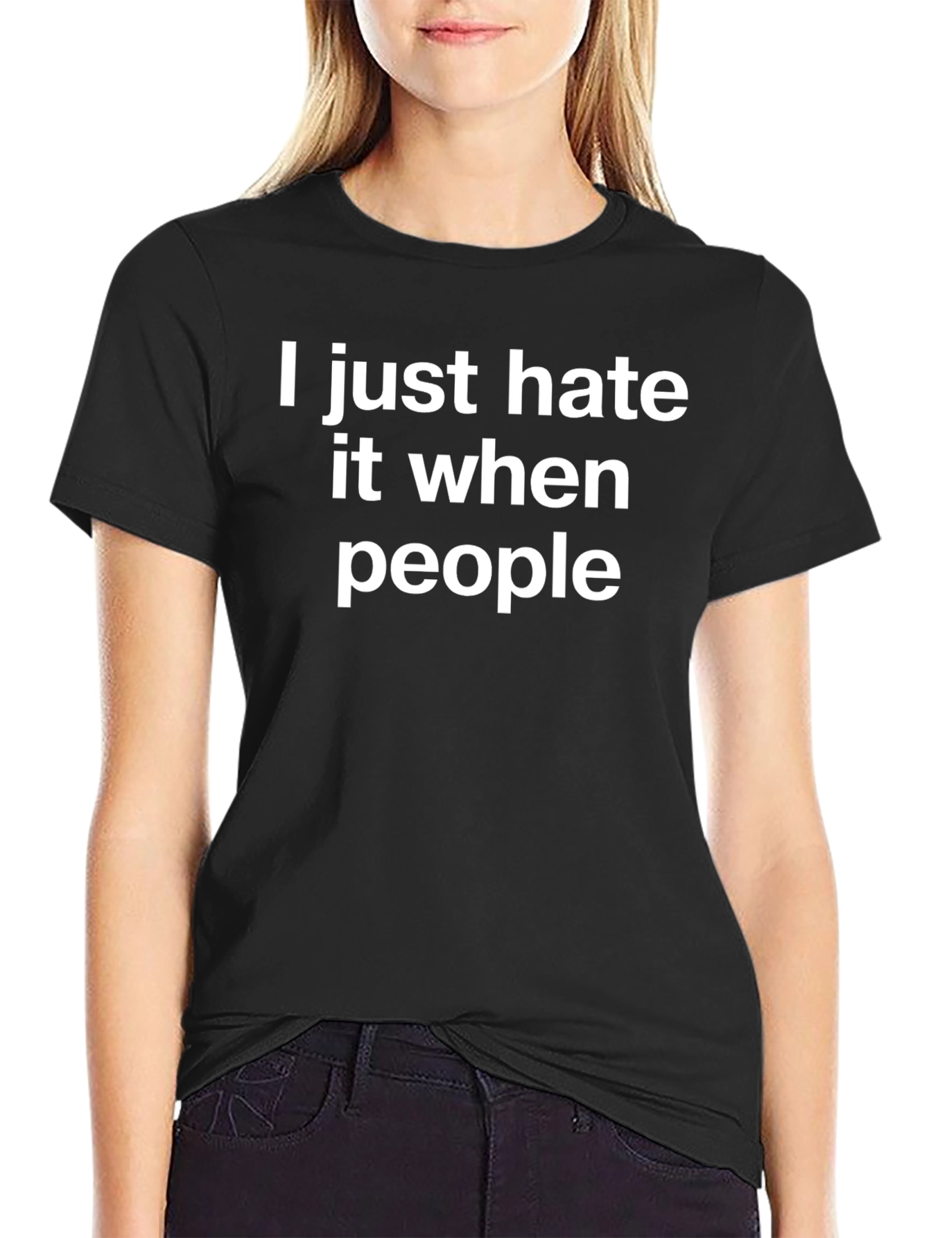 Funny I Hate People Graphic Tee