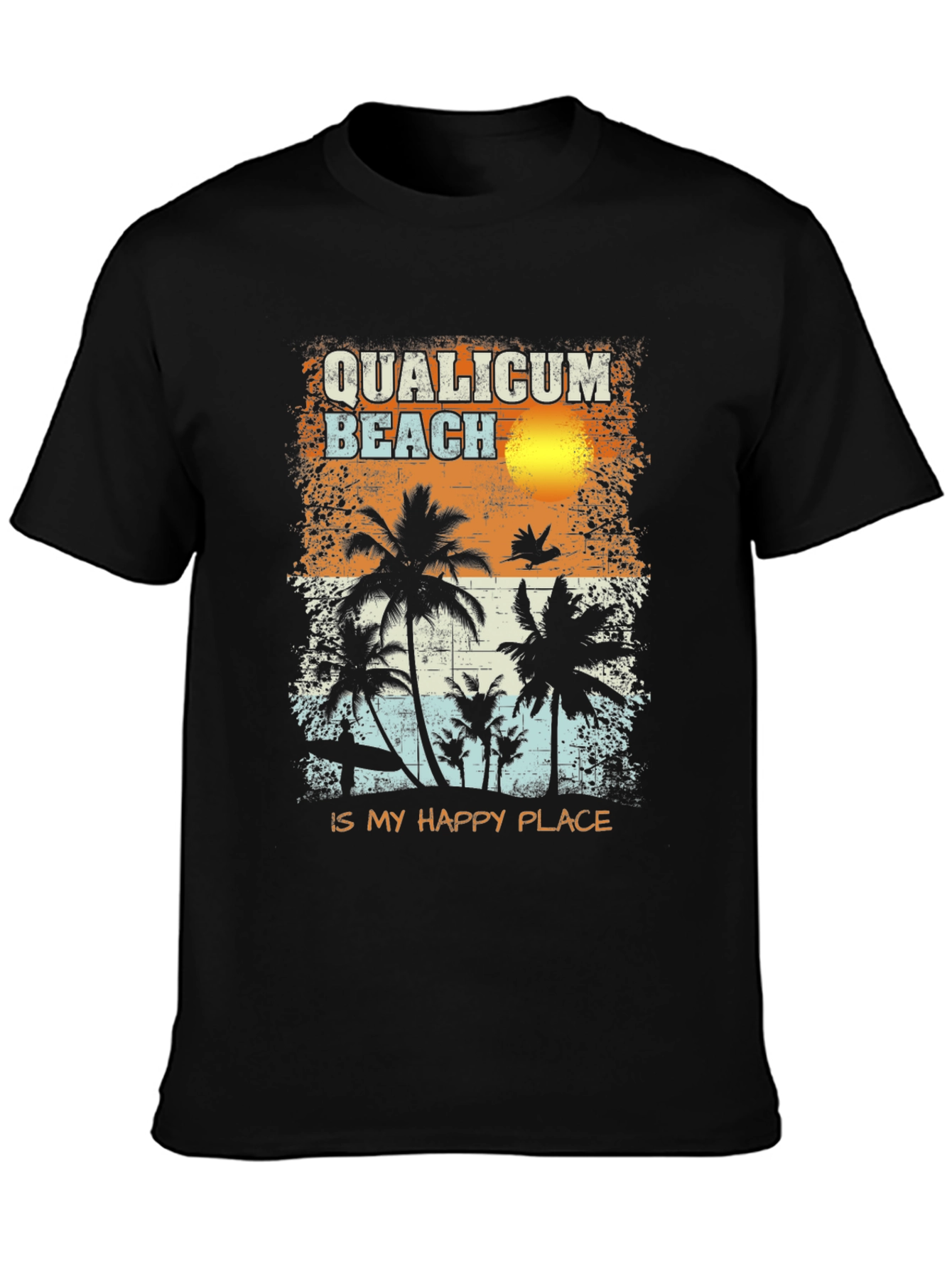 Qualicum Beach Happy Place T-Shirt