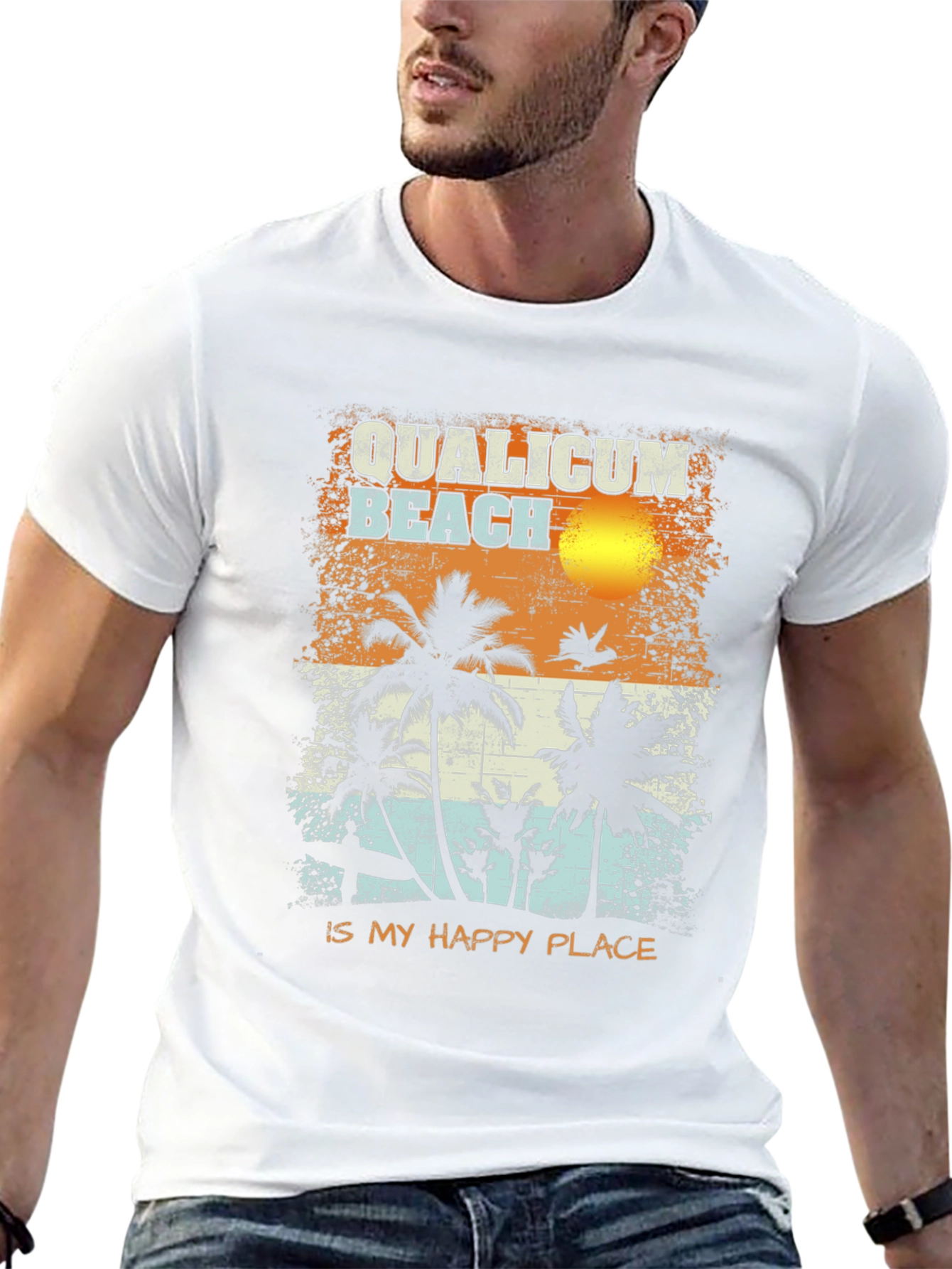 Qualicum Beach Happy Place T-Shirt