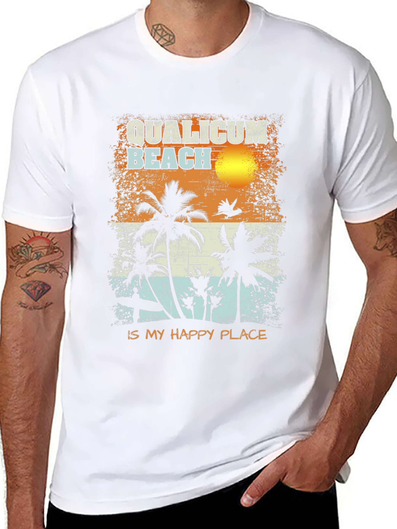 Qualicum Beach Happy Place T-Shirt