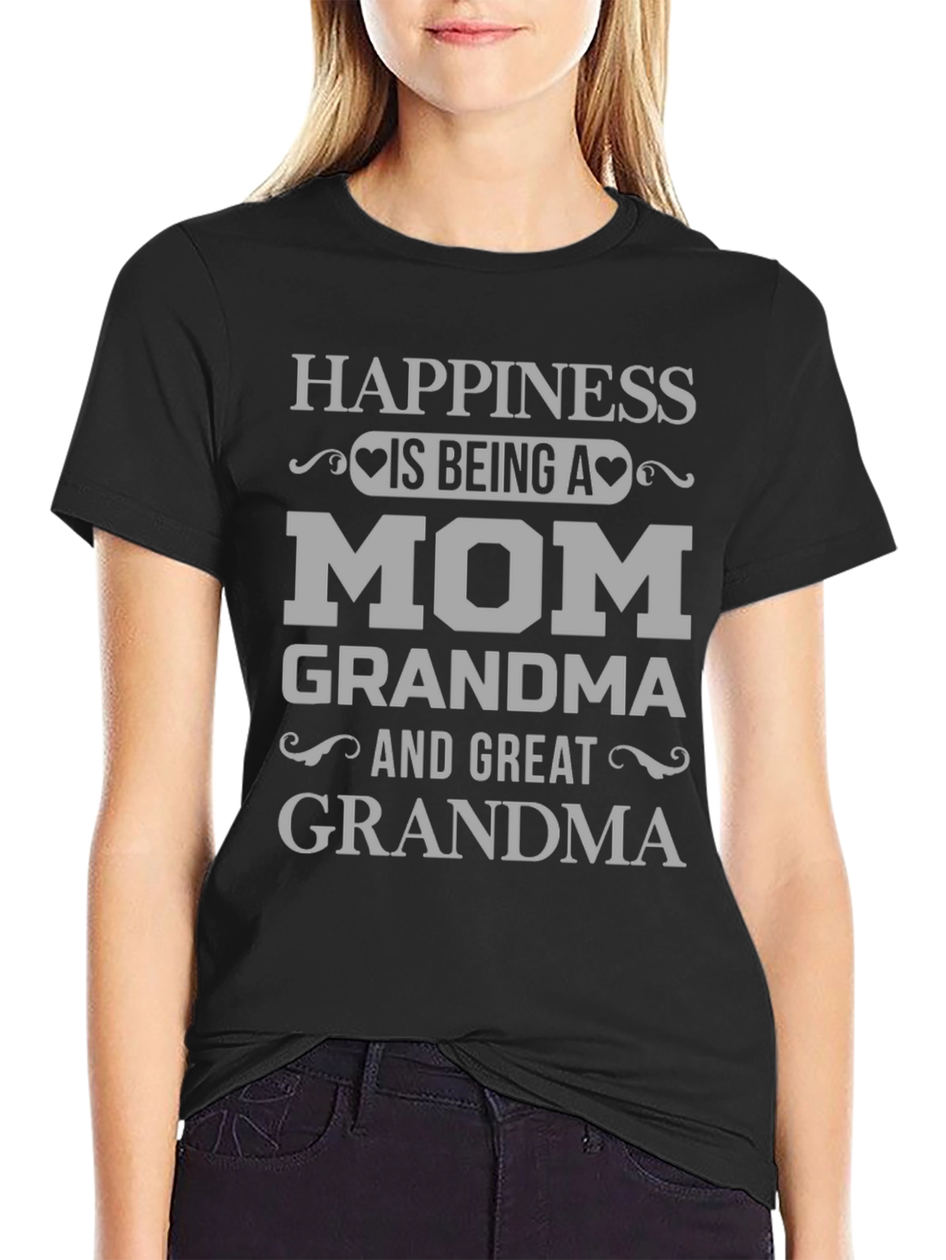 Happiness is Being A Mom Graphic T-Shirt