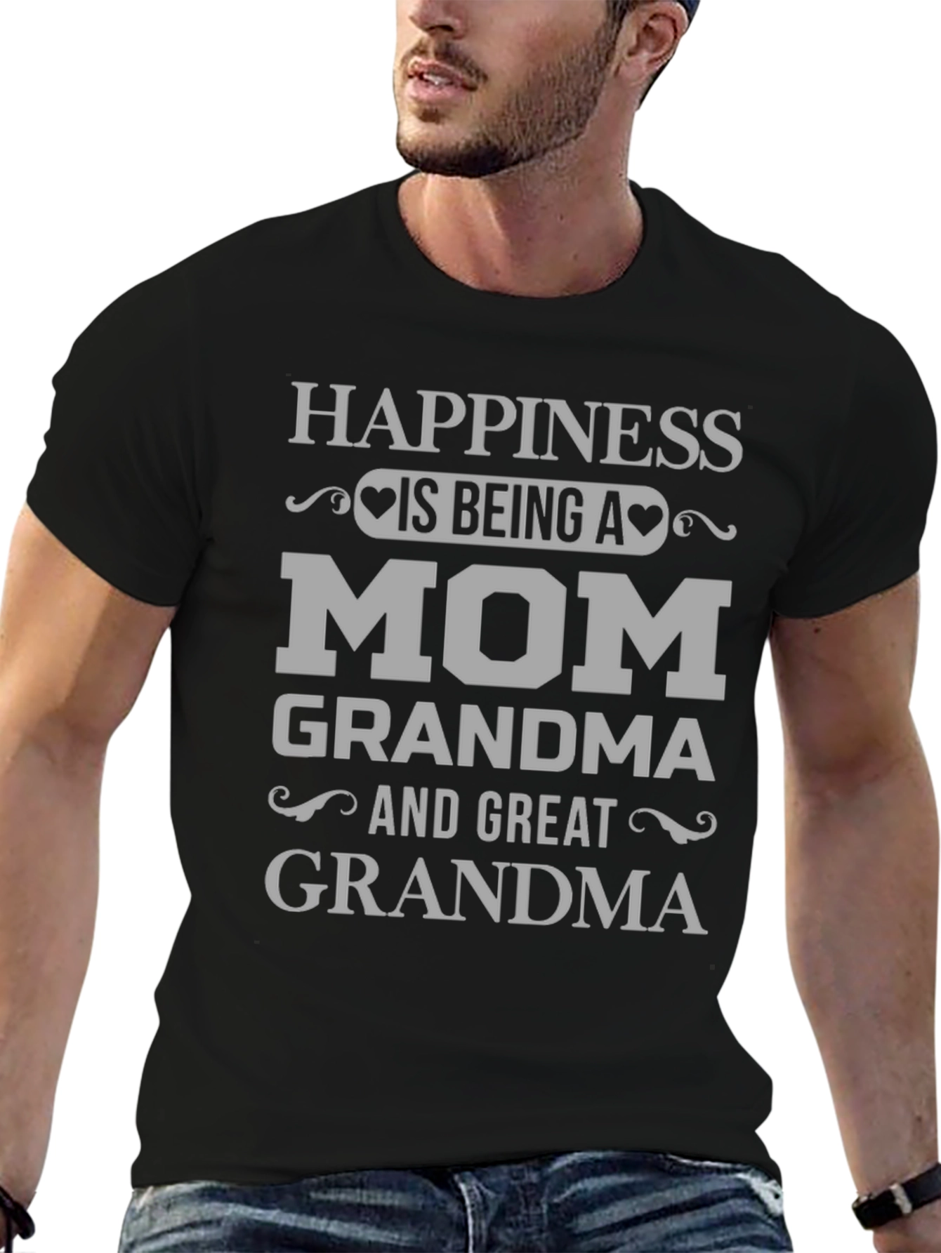 Happiness is Being A Mom Graphic T-Shirt