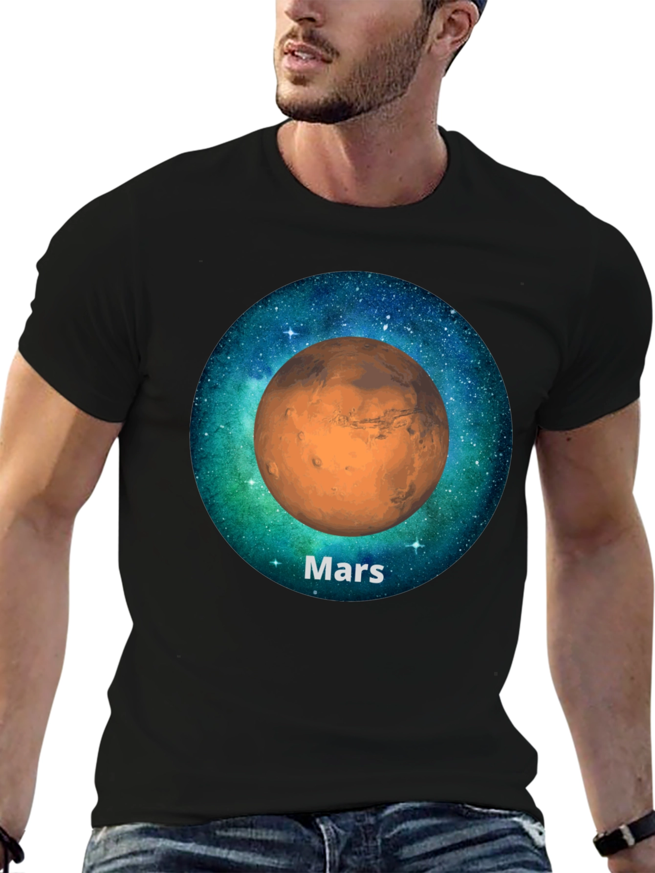 Mars Planet Graphic T-Shirt - Space Theme Tee