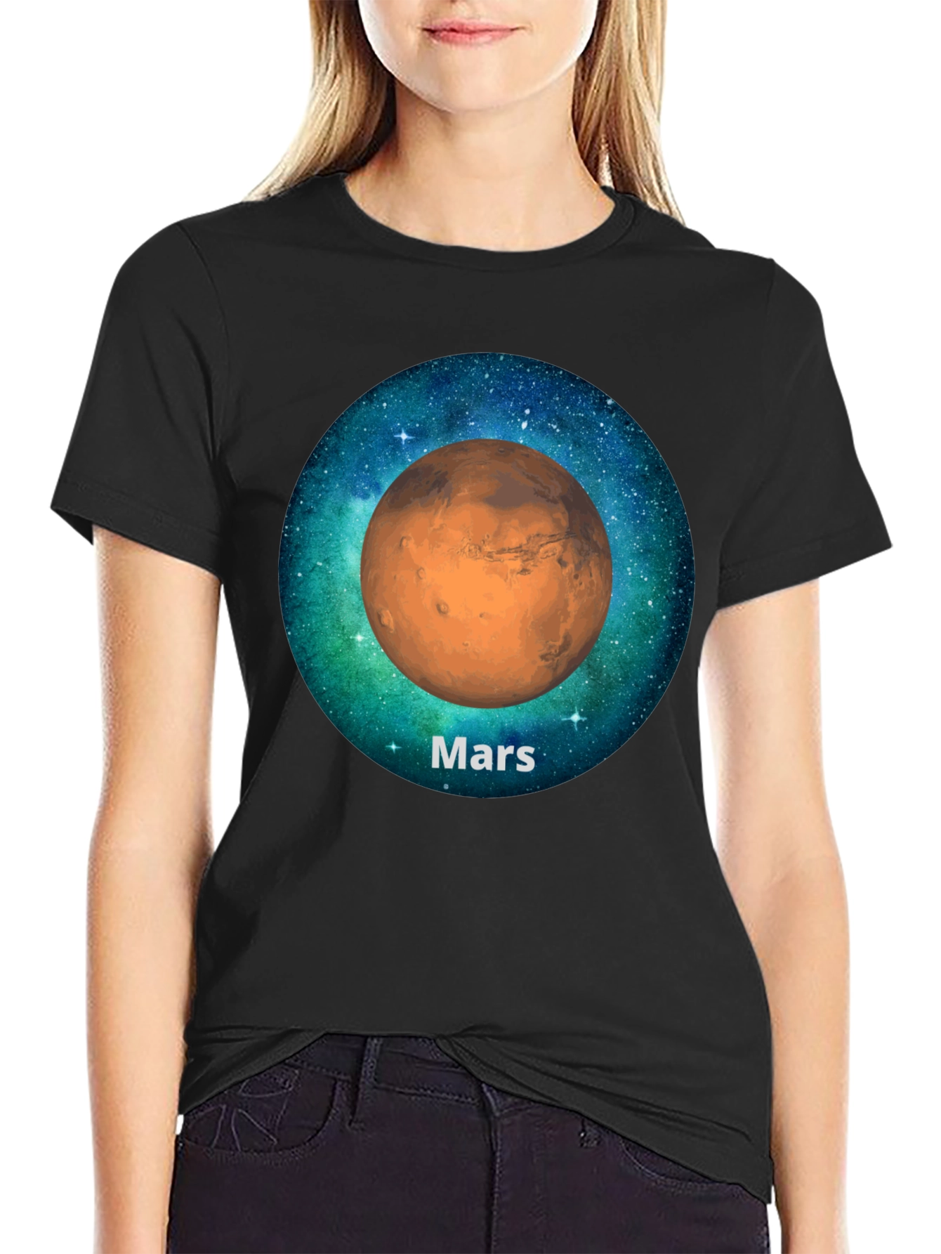 Mars Planet Graphic T-Shirt - Space Theme Tee