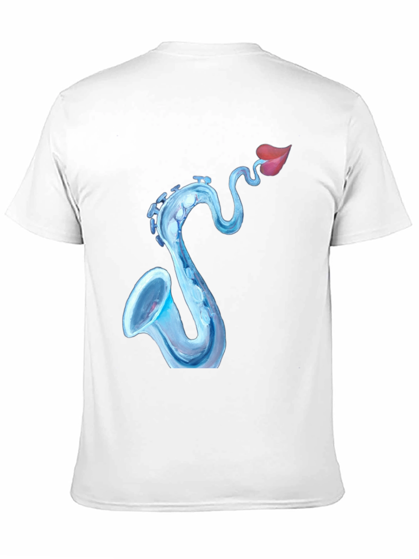Saxophone Lips Graphic Tee - Cool Music Lover Shirt
