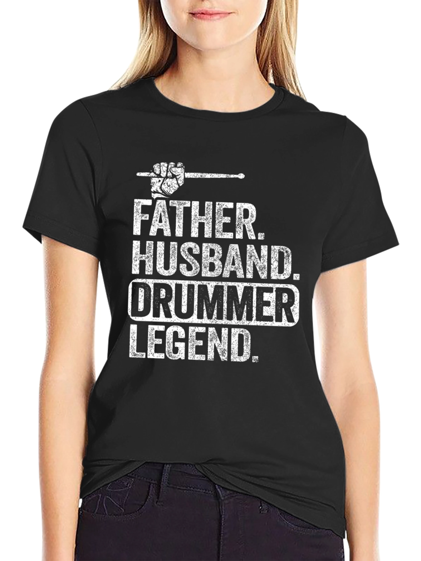 Father Husband Drummer Legend T-Shirt