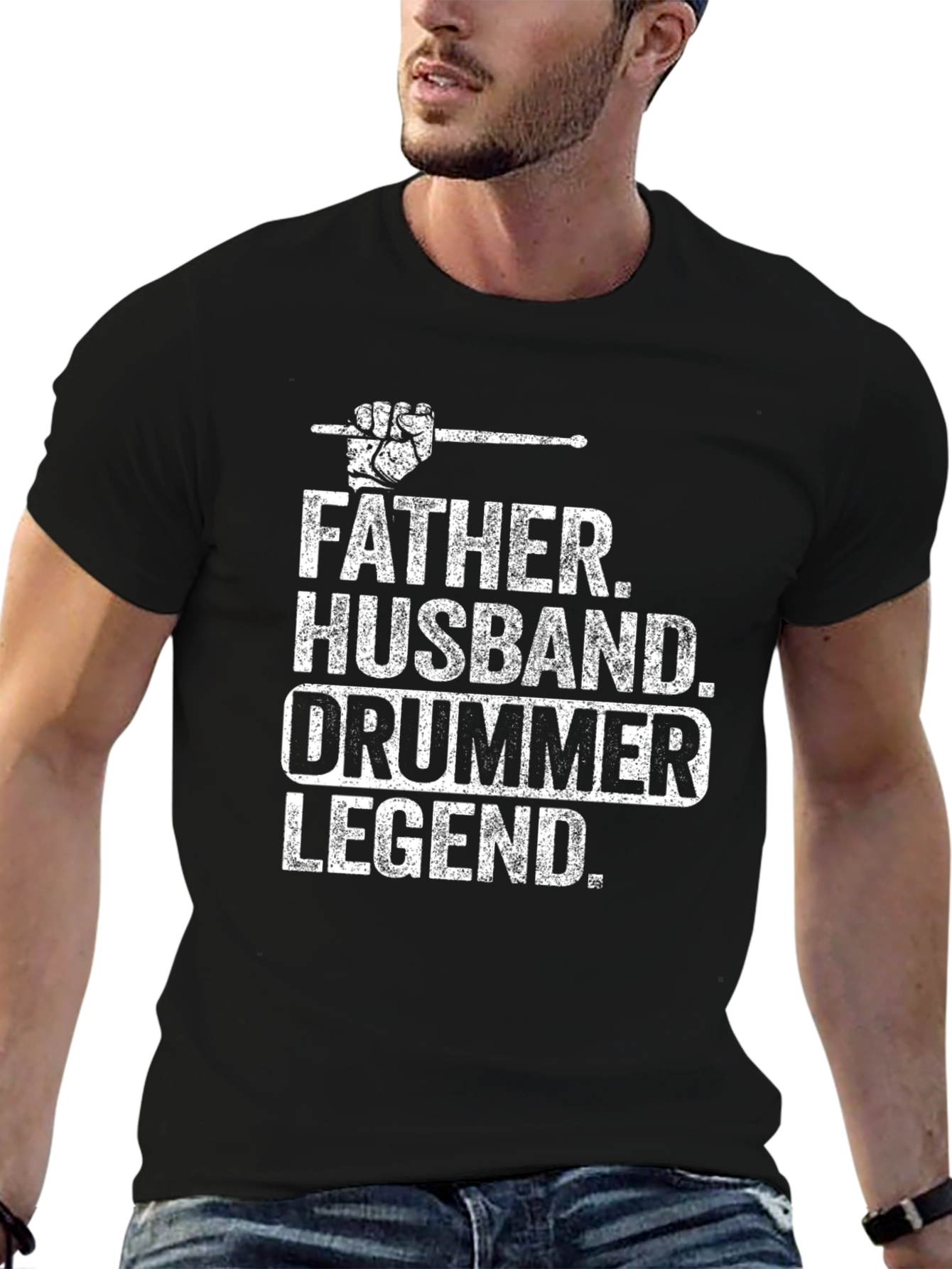 Father Husband Drummer Legend T-Shirt