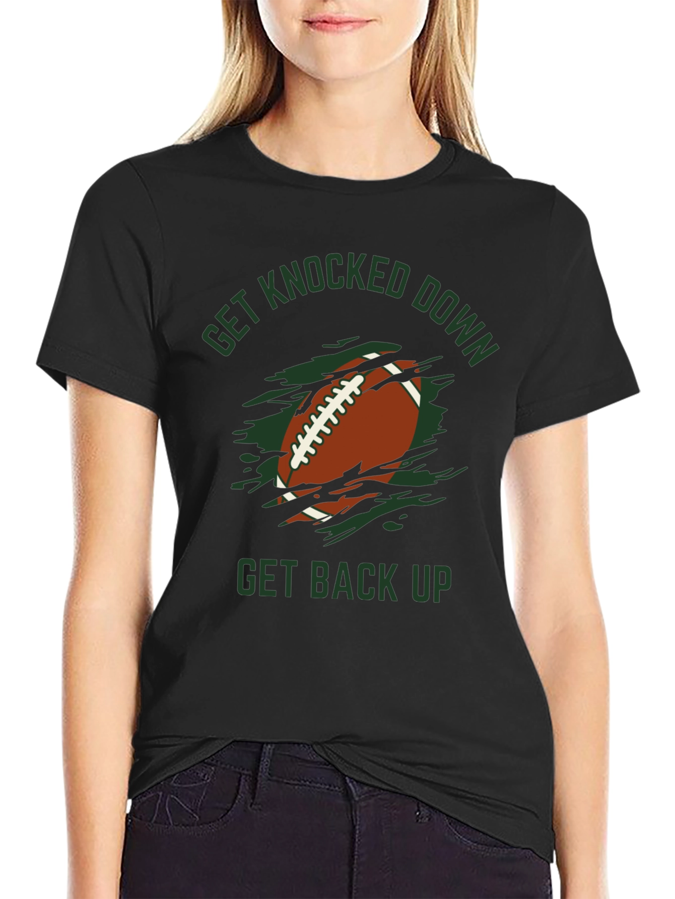 Football Knocked Down Graphic Tee