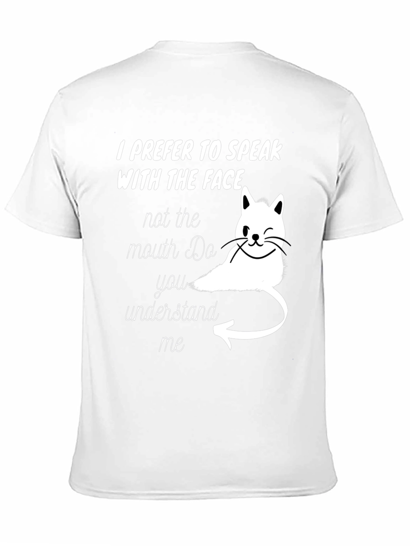Speak With The Face Cat T-Shirt