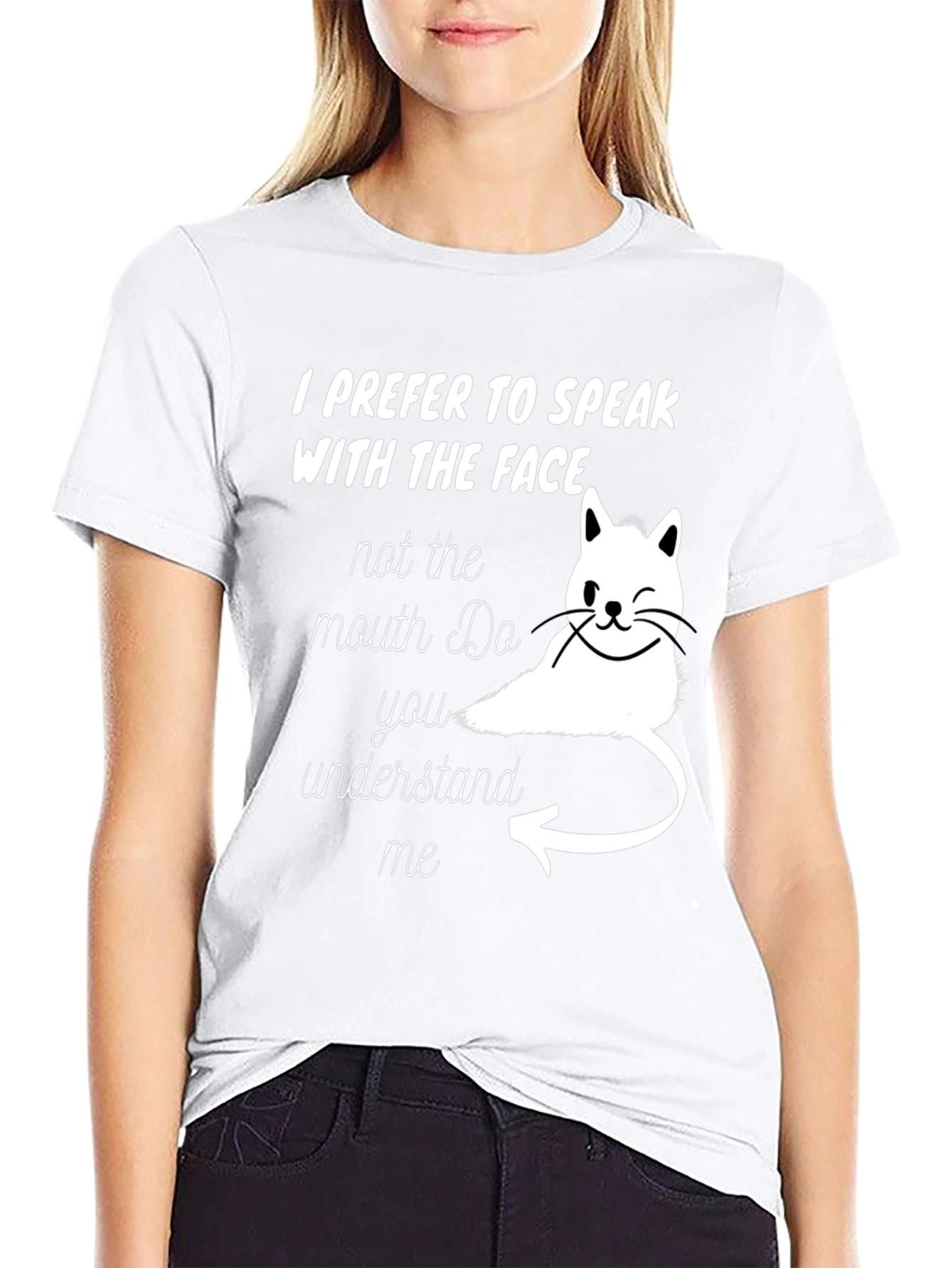 Speak With The Face Cat T-Shirt