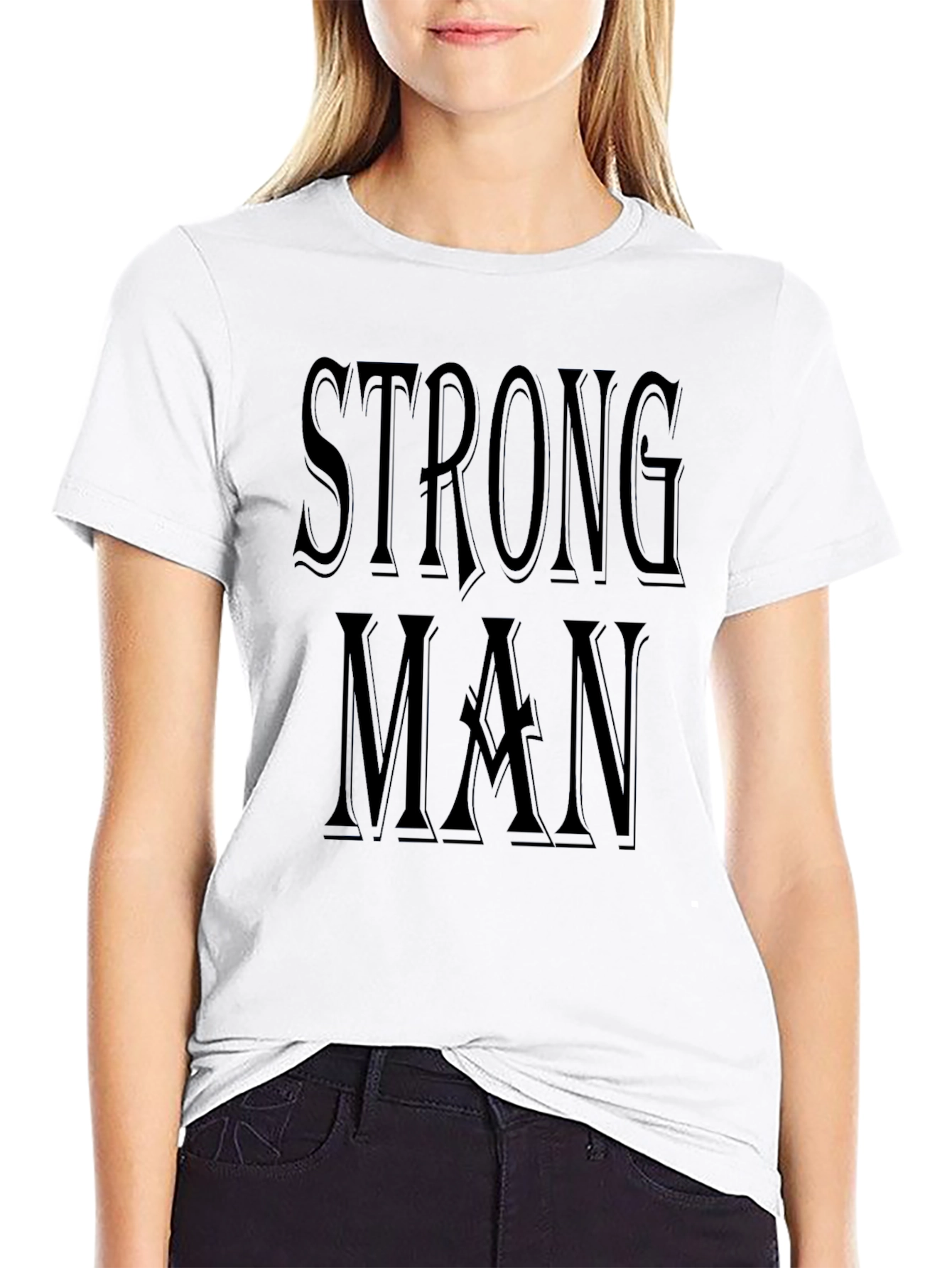 Strong Man Graphic Tee - Classic Comfort Fit