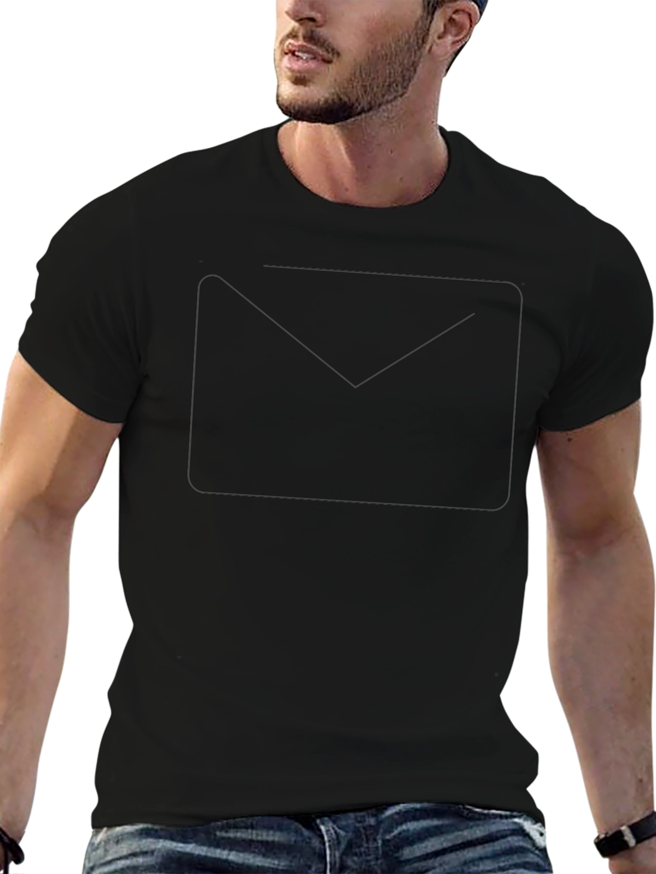 Basic Black Short Sleeve Crewneck T-Shirt