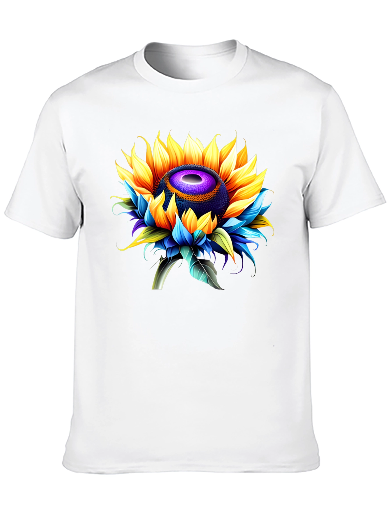 Sunflower Graphic Black T-Shirt