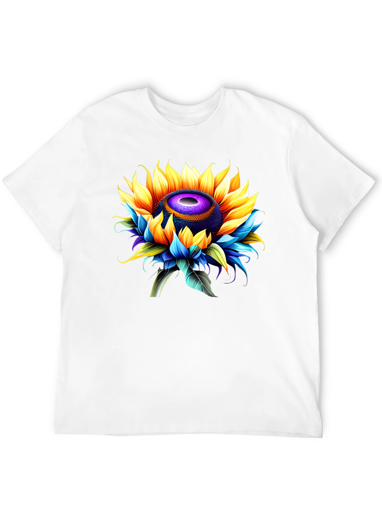 Sunflower Graphic Black T-Shirt