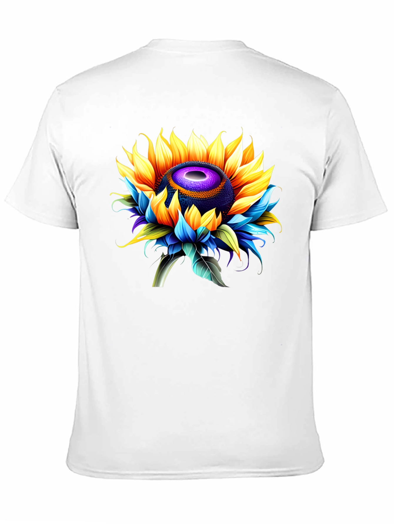 Sunflower Graphic Black T-Shirt