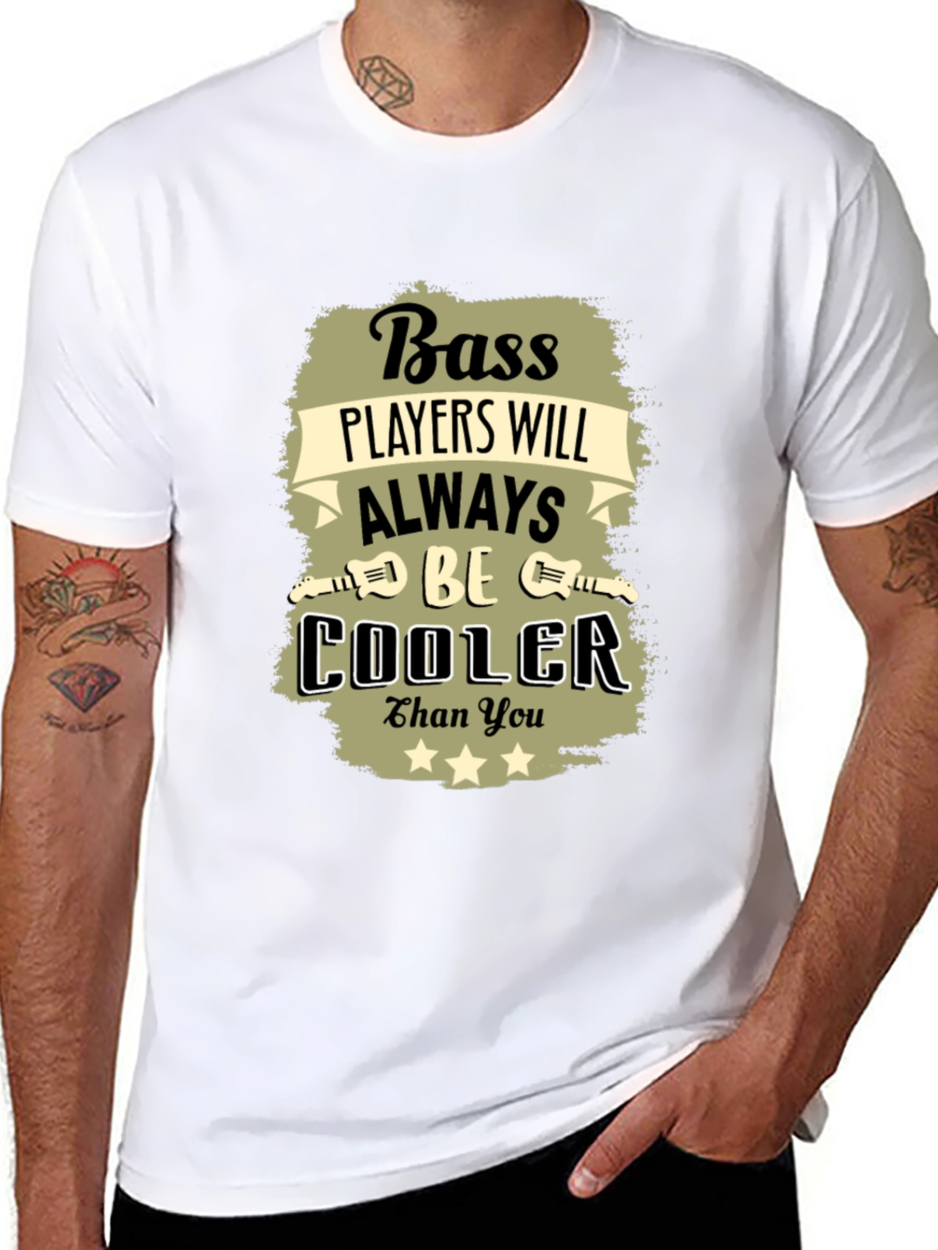 Bass Player T-Shirt - Always Cooler Than You!