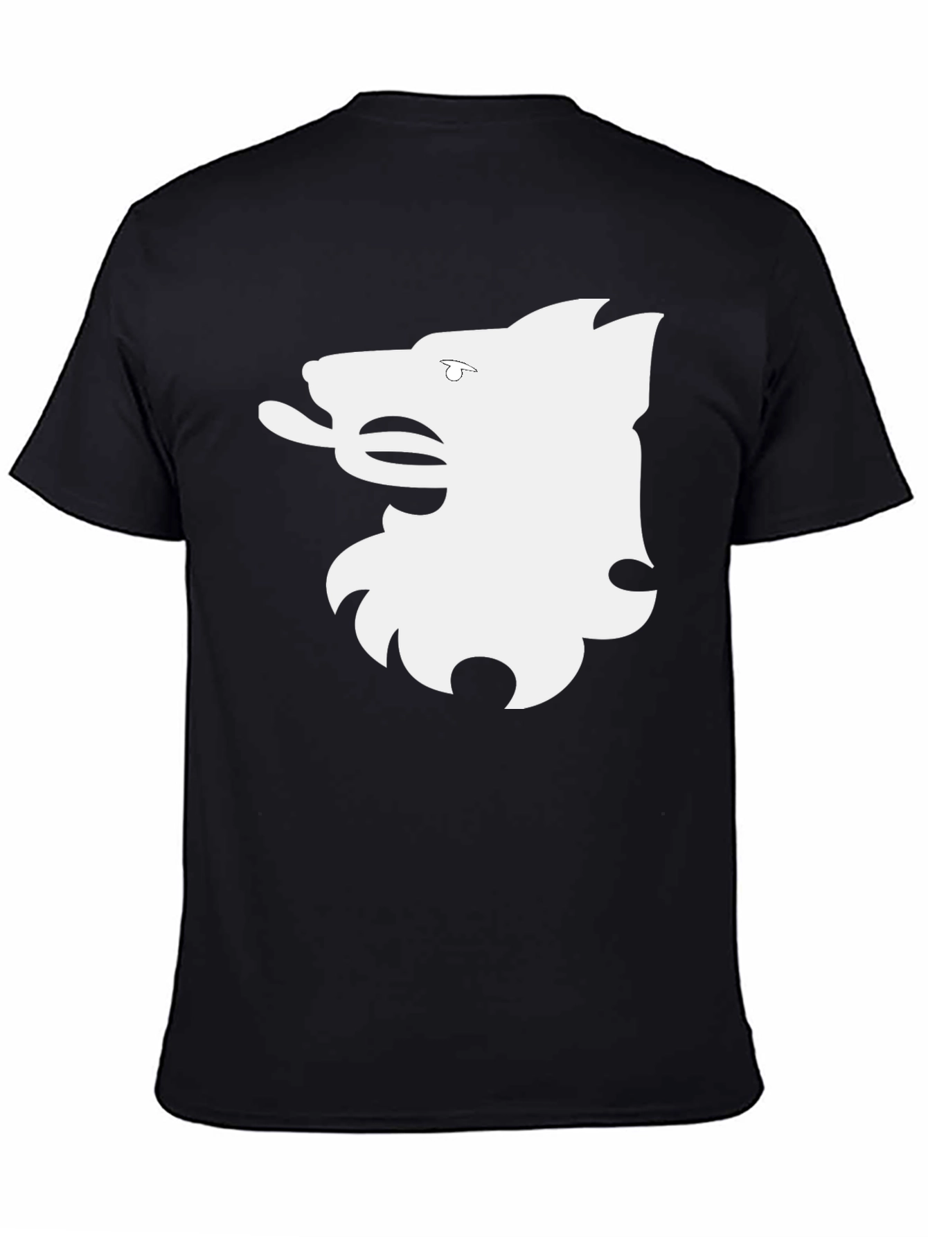 Graphic Tee - Wolf Silhouette Black T-Shirt