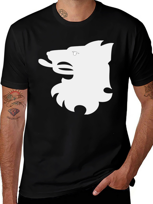 Graphic Tee - Wolf Silhouette Black T-Shirt