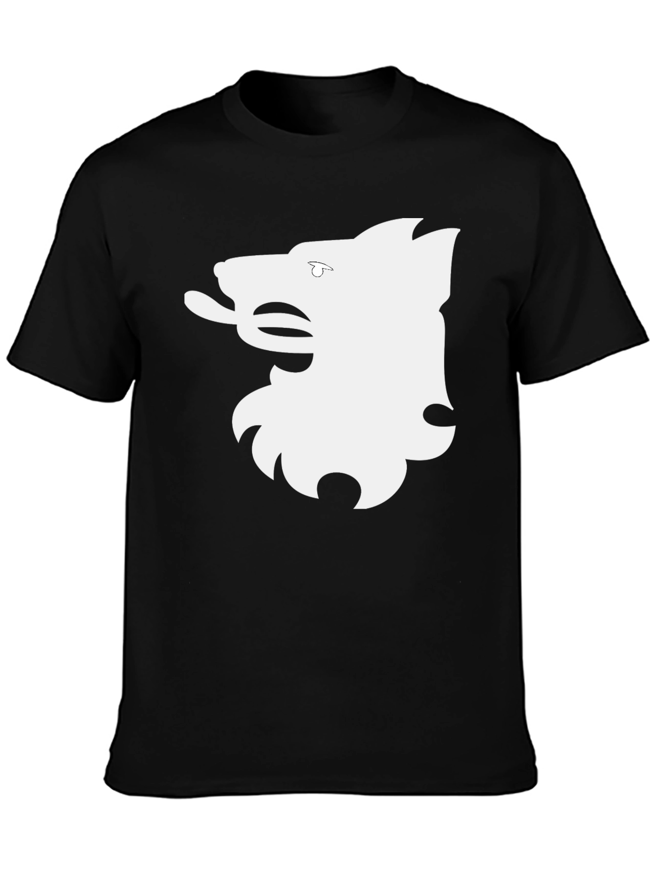Graphic Tee - Wolf Silhouette Black T-Shirt