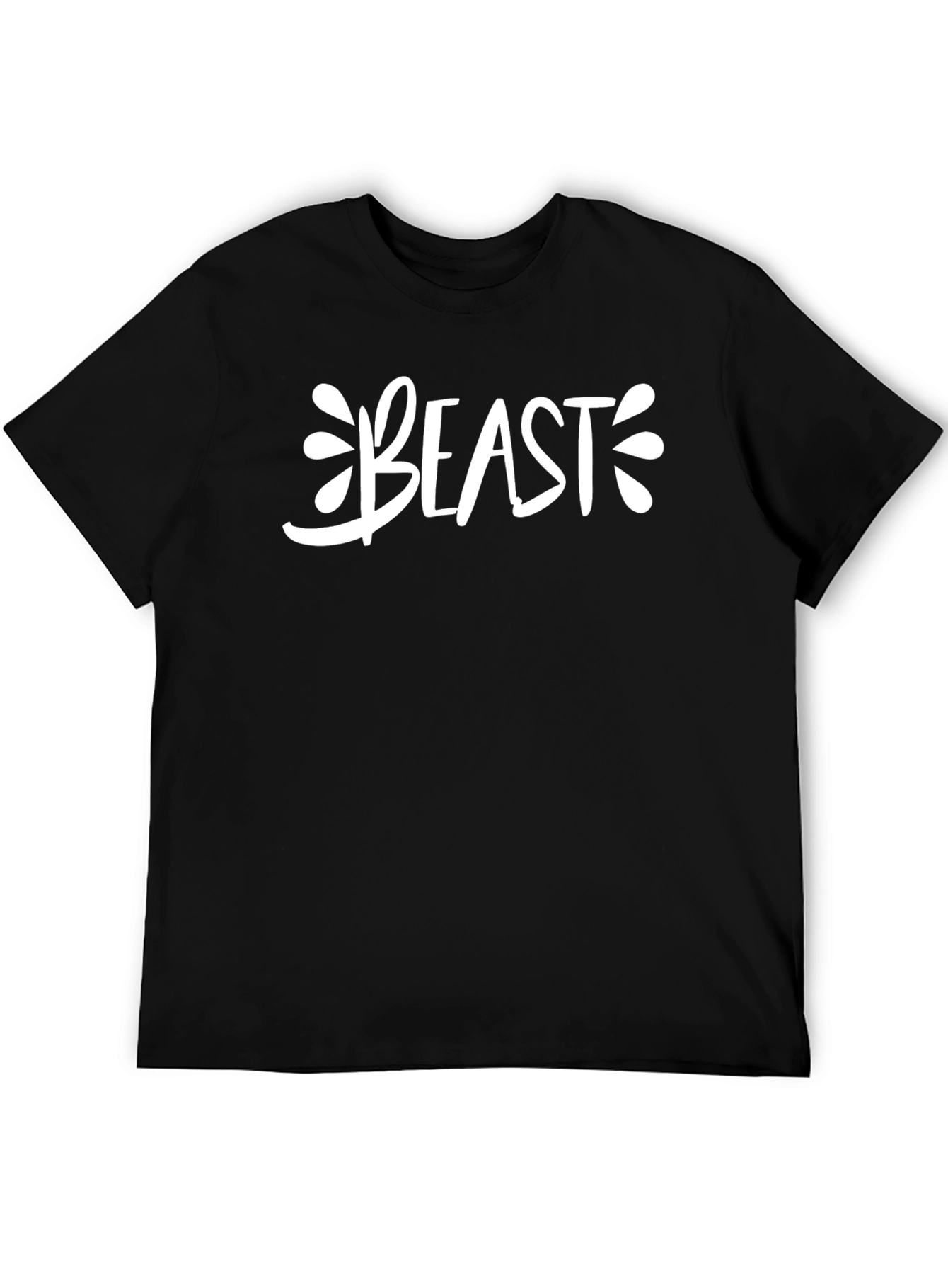 Beast Graphic Print Black T-Shirt