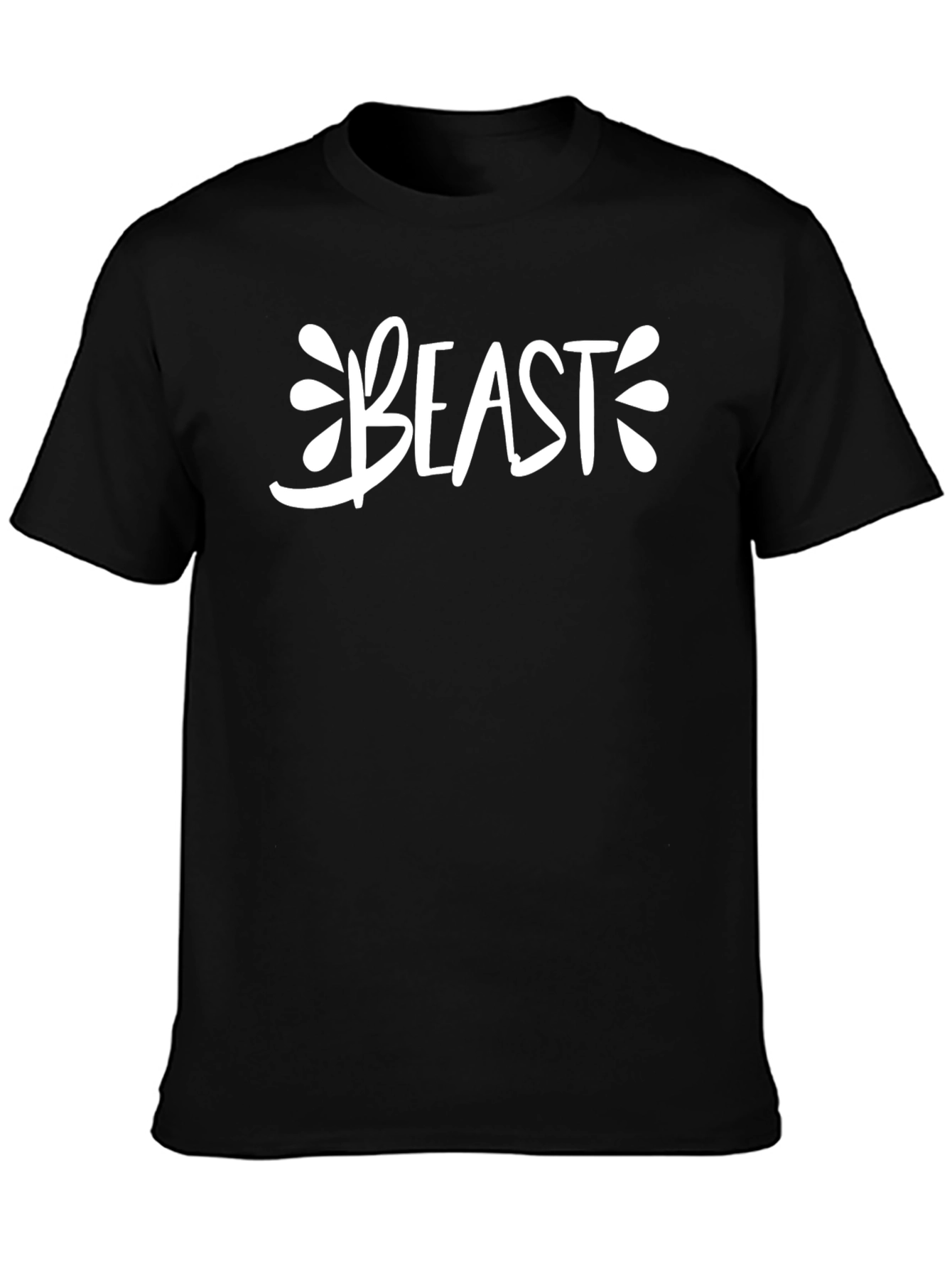 Beast Graphic Print Black T-Shirt