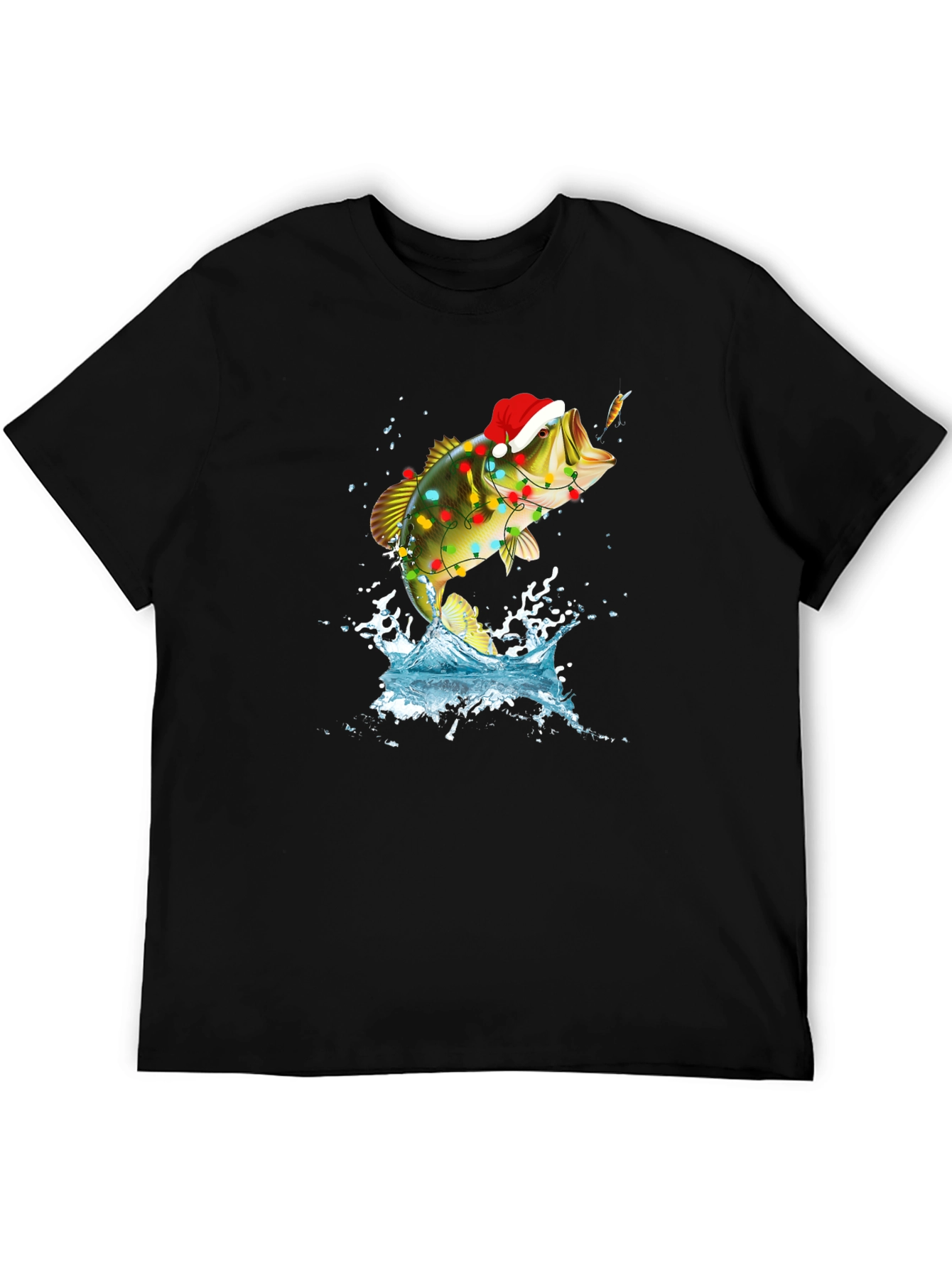 Christmas Bass Fishing T-Shirt