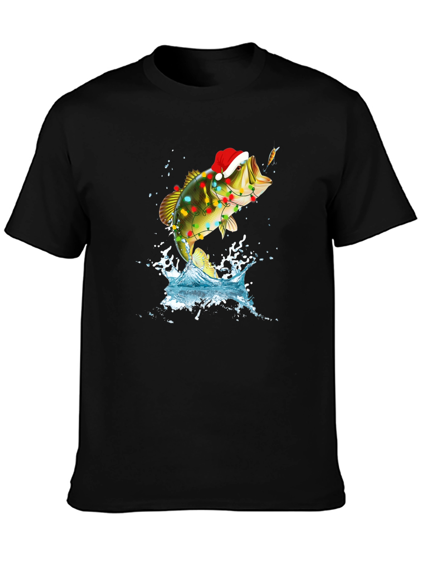 Christmas Bass Fishing T-Shirt