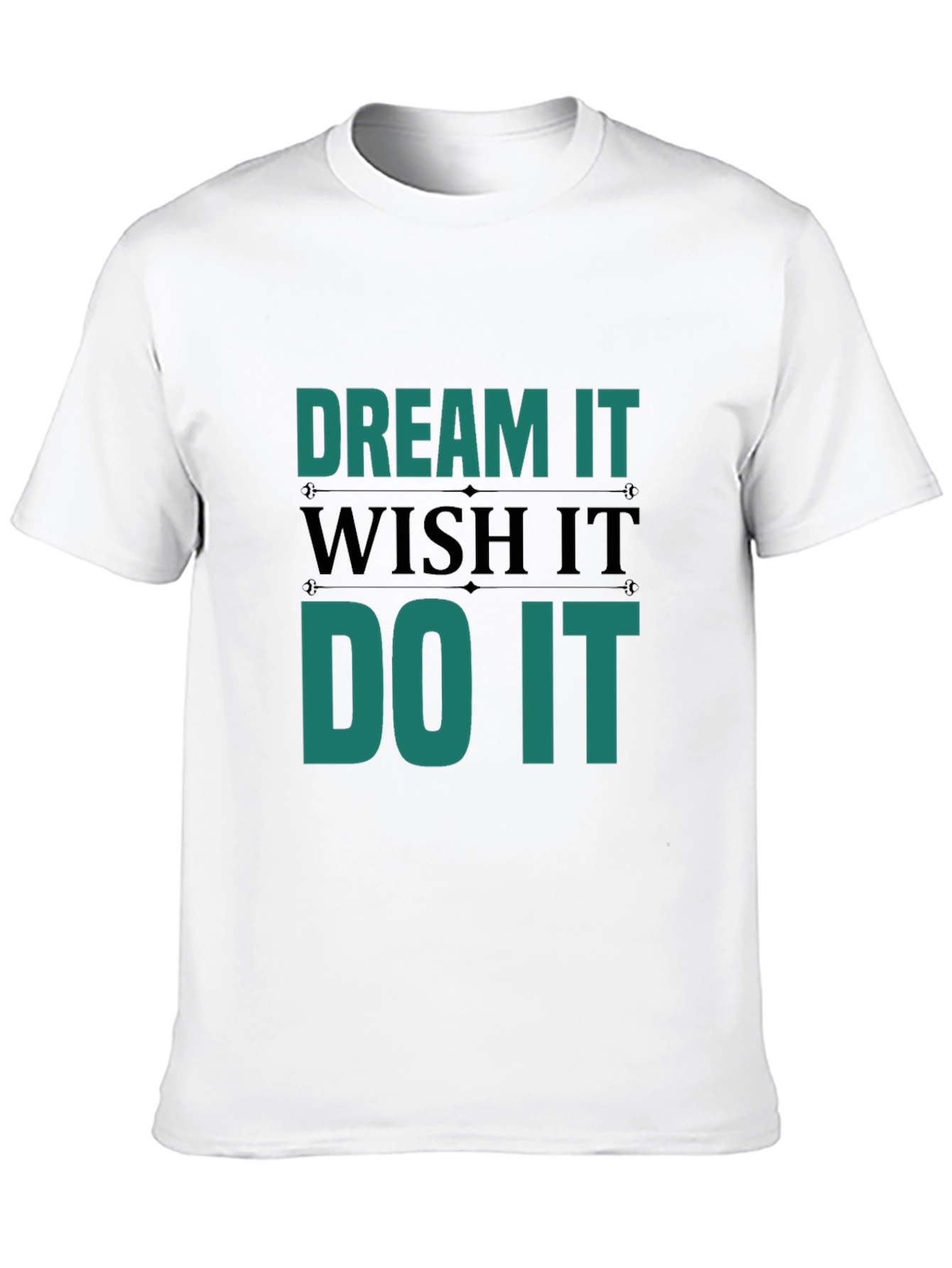 Dream Wish Do It Mens Black T-Shirt