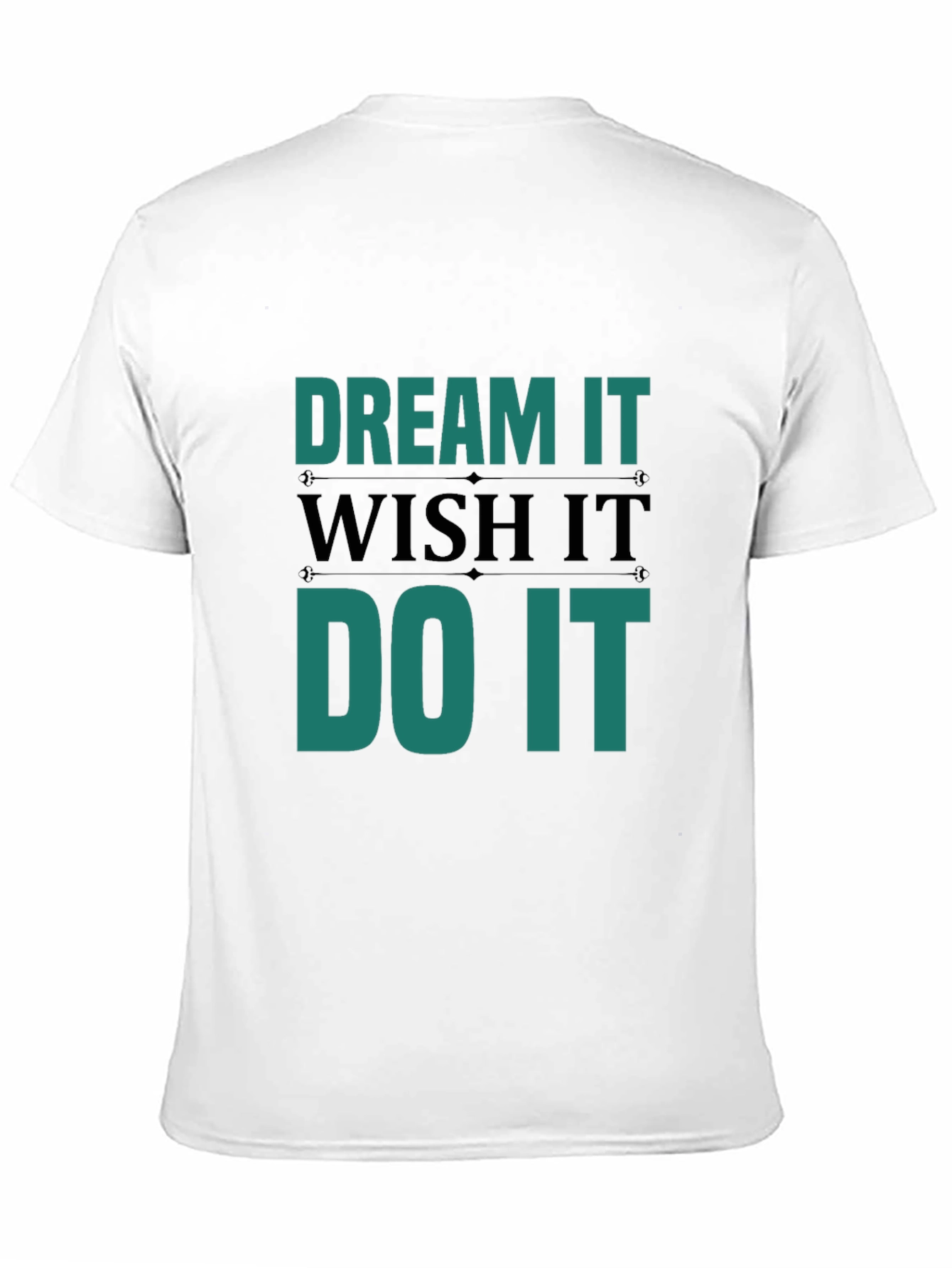 Dream Wish Do It Mens Black T-Shirt