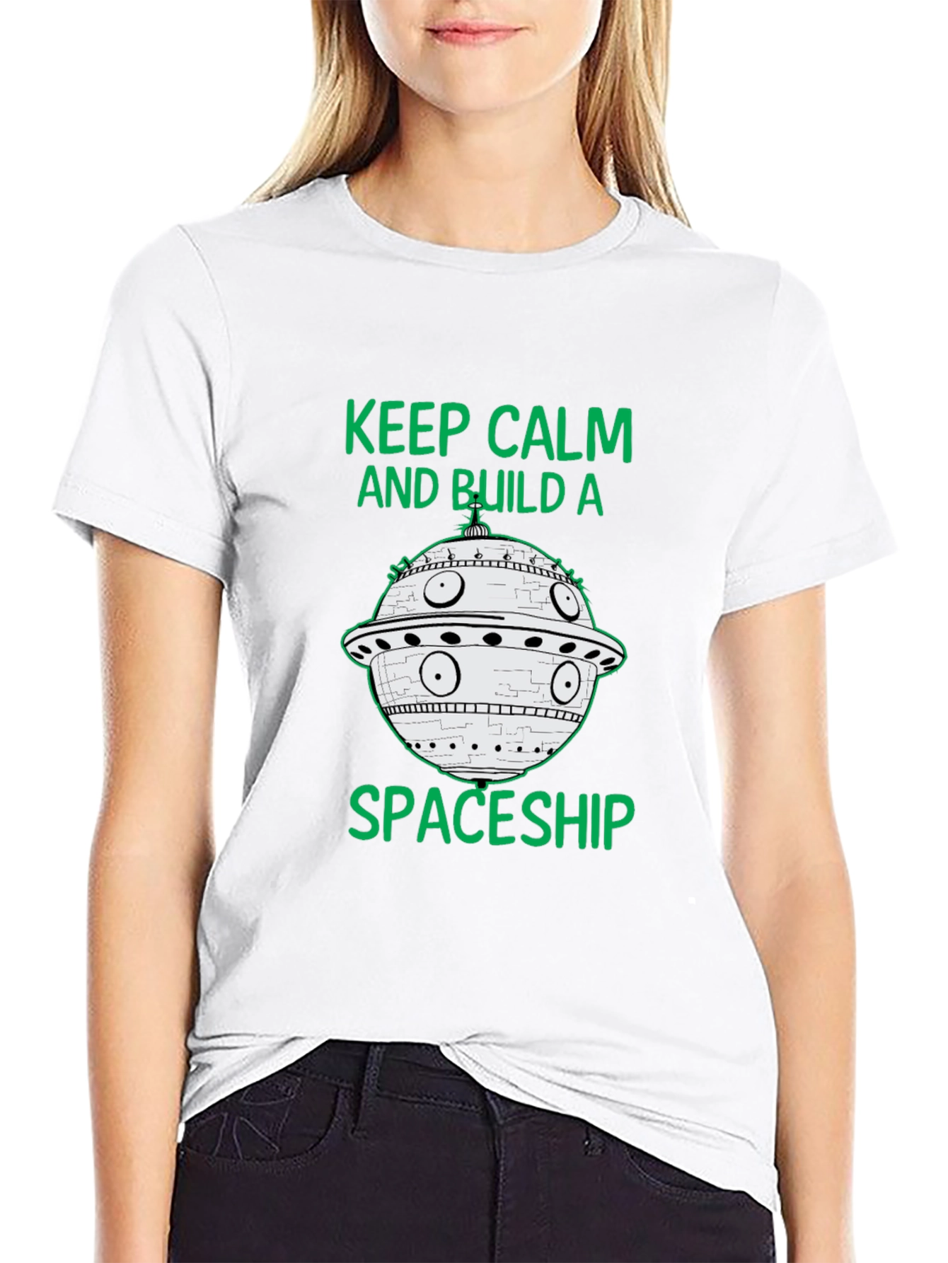 Keep Calm and Build a Spaceship T-Shirt