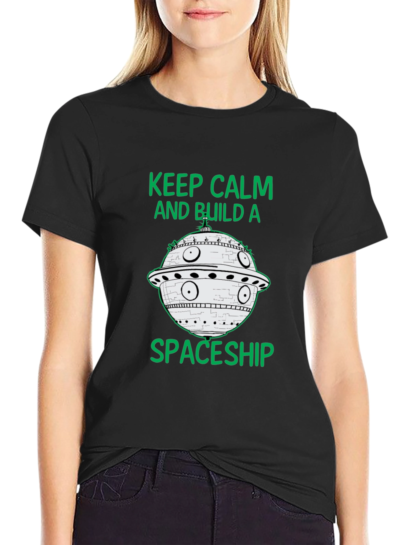 Keep Calm and Build a Spaceship T-Shirt