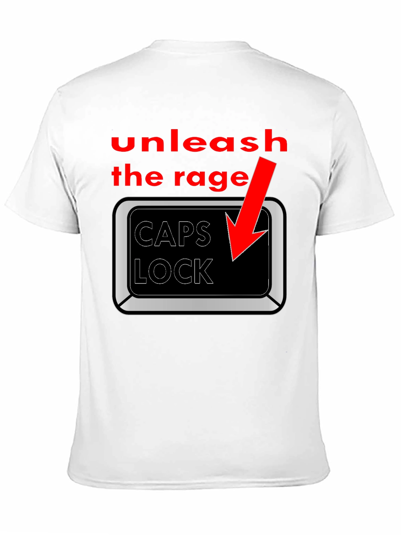 Unleash the Rage: CAPS LOCK T-Shirt