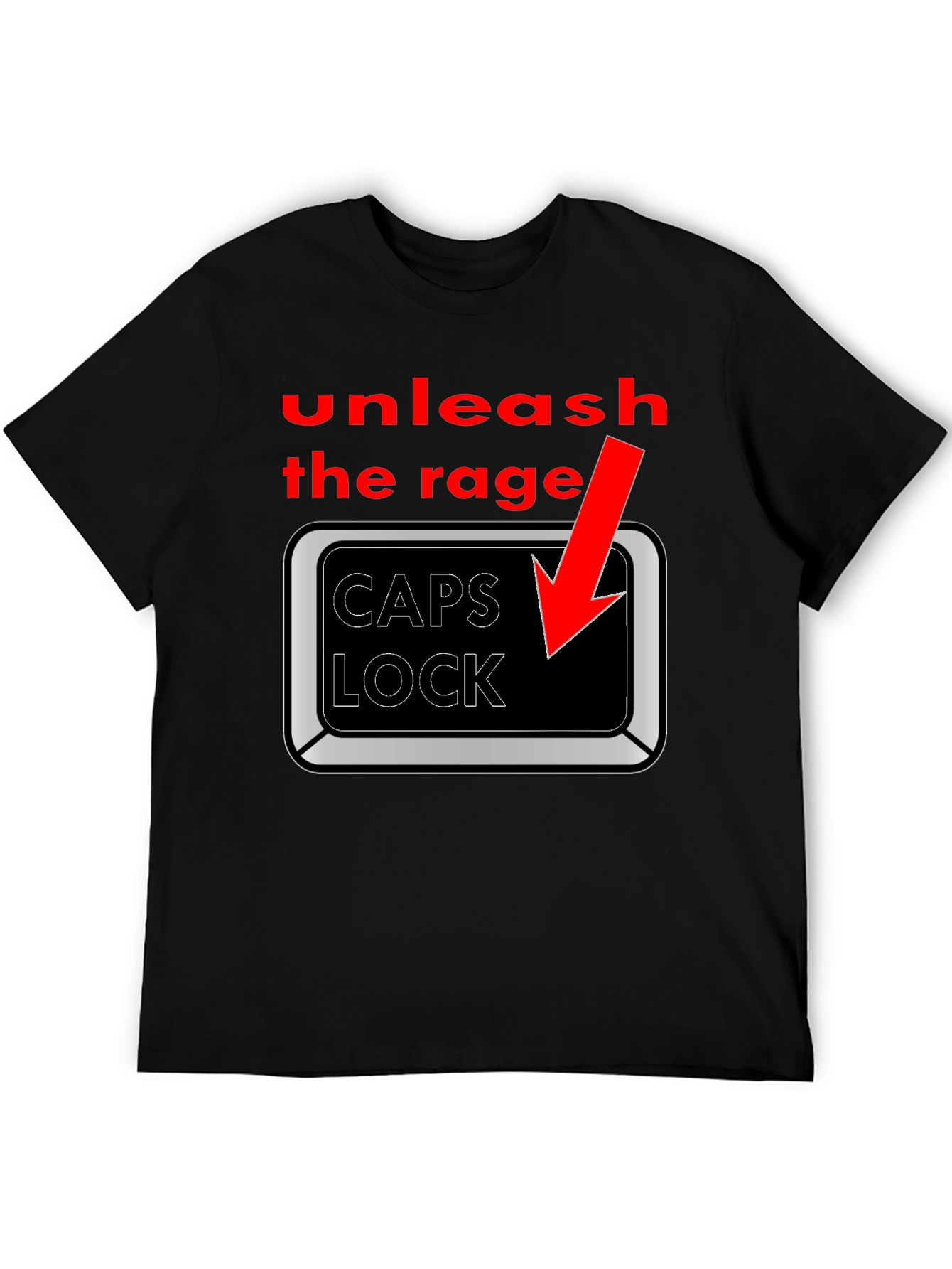 Unleash the Rage: CAPS LOCK T-Shirt