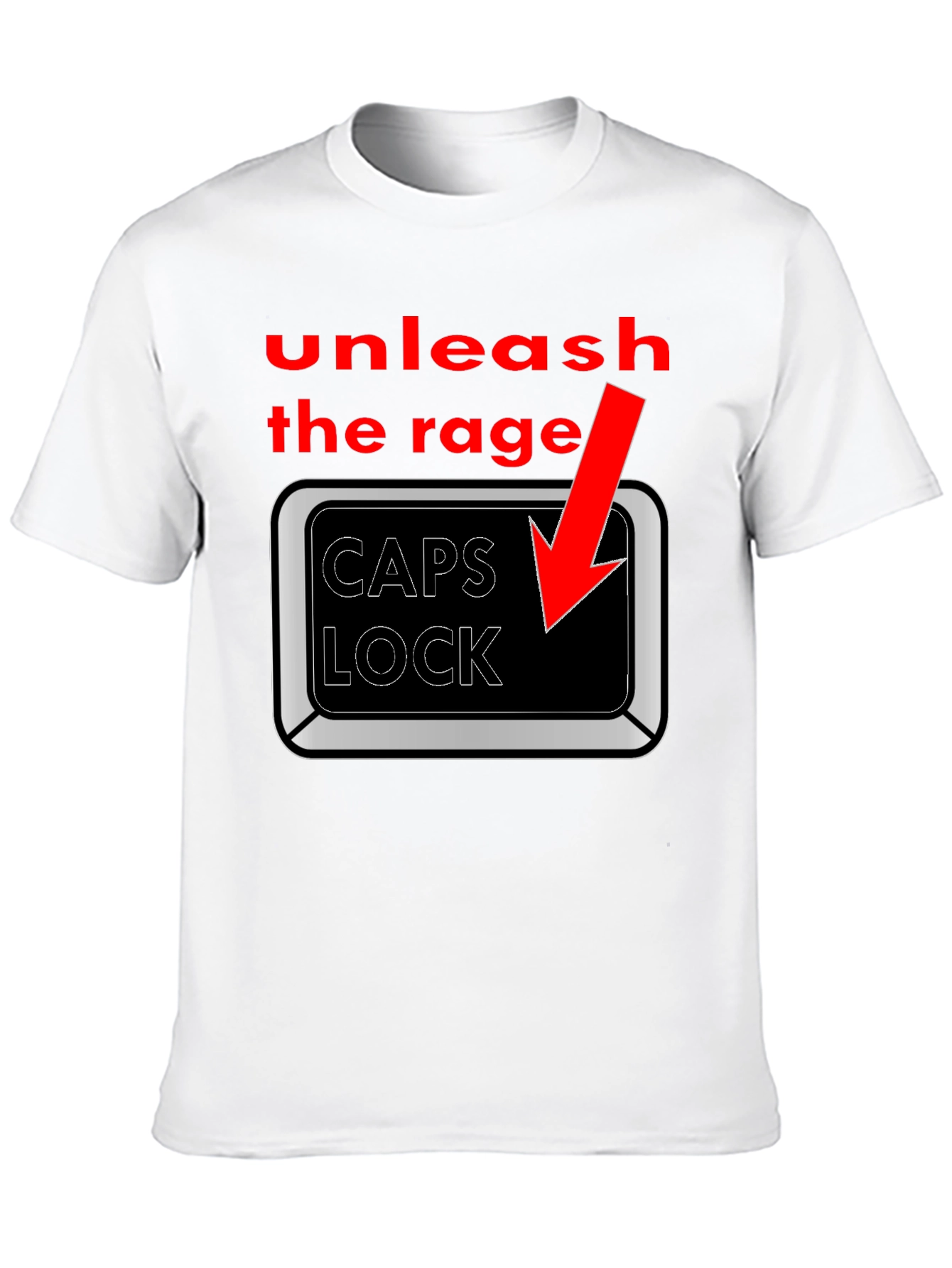 Unleash the Rage: CAPS LOCK T-Shirt