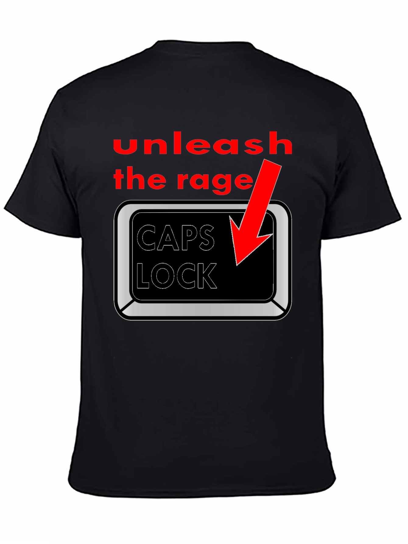 Unleash the Rage: CAPS LOCK T-Shirt