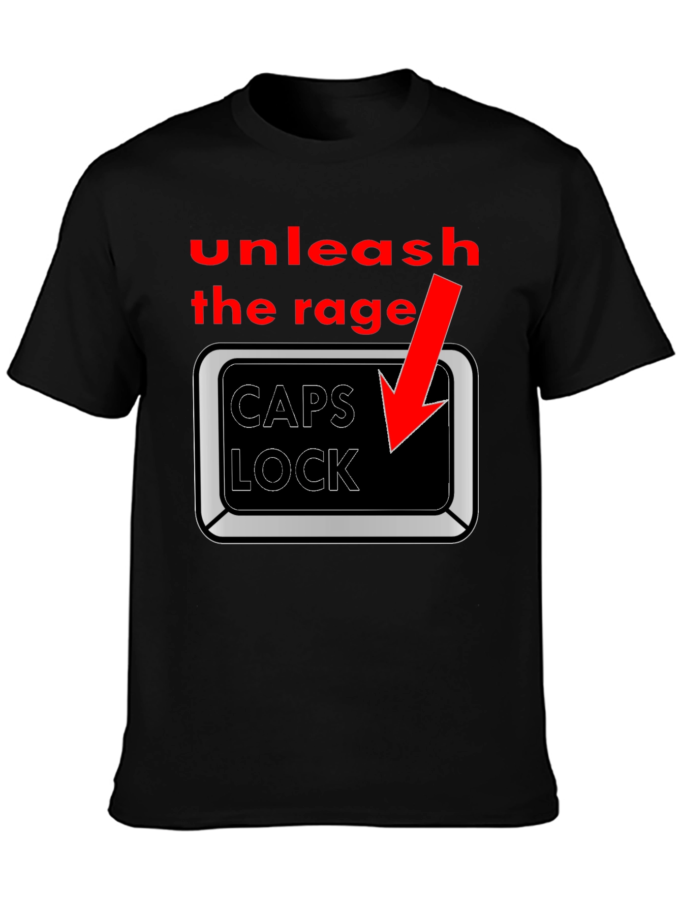 Unleash the Rage: CAPS LOCK T-Shirt