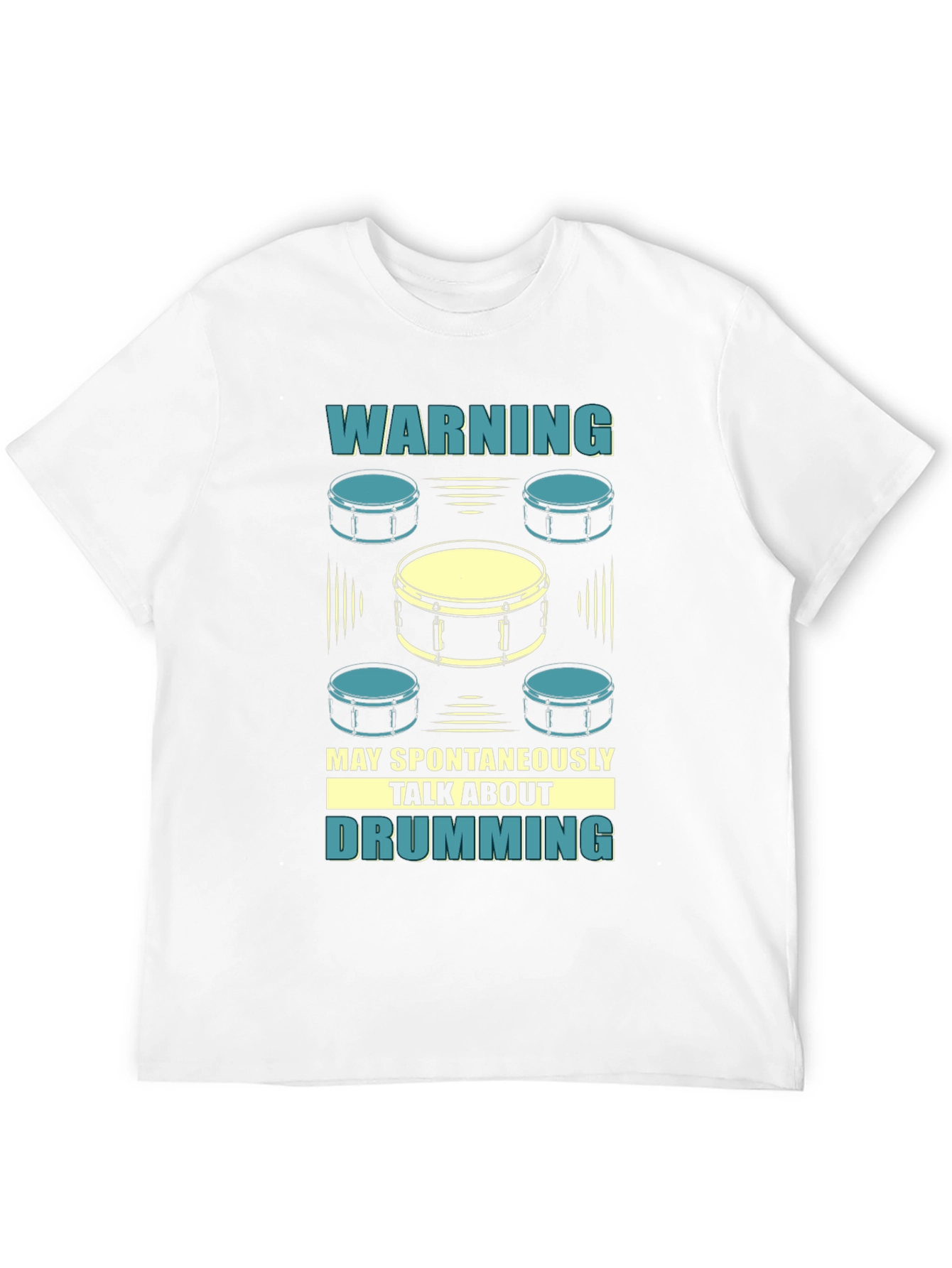 Drumming T-Shirt - Warning May Spontaneously Talk