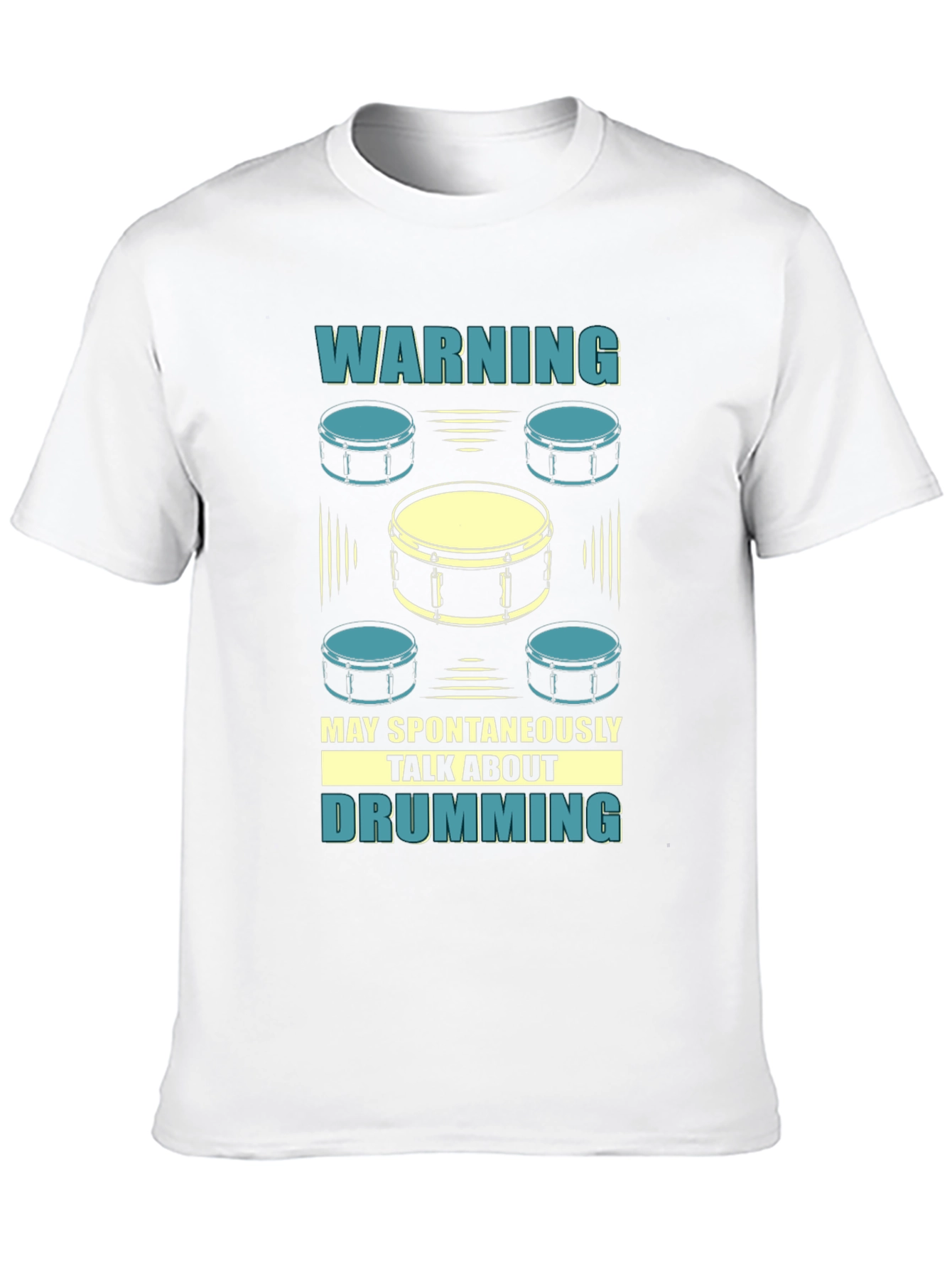 Drumming T-Shirt - Warning May Spontaneously Talk