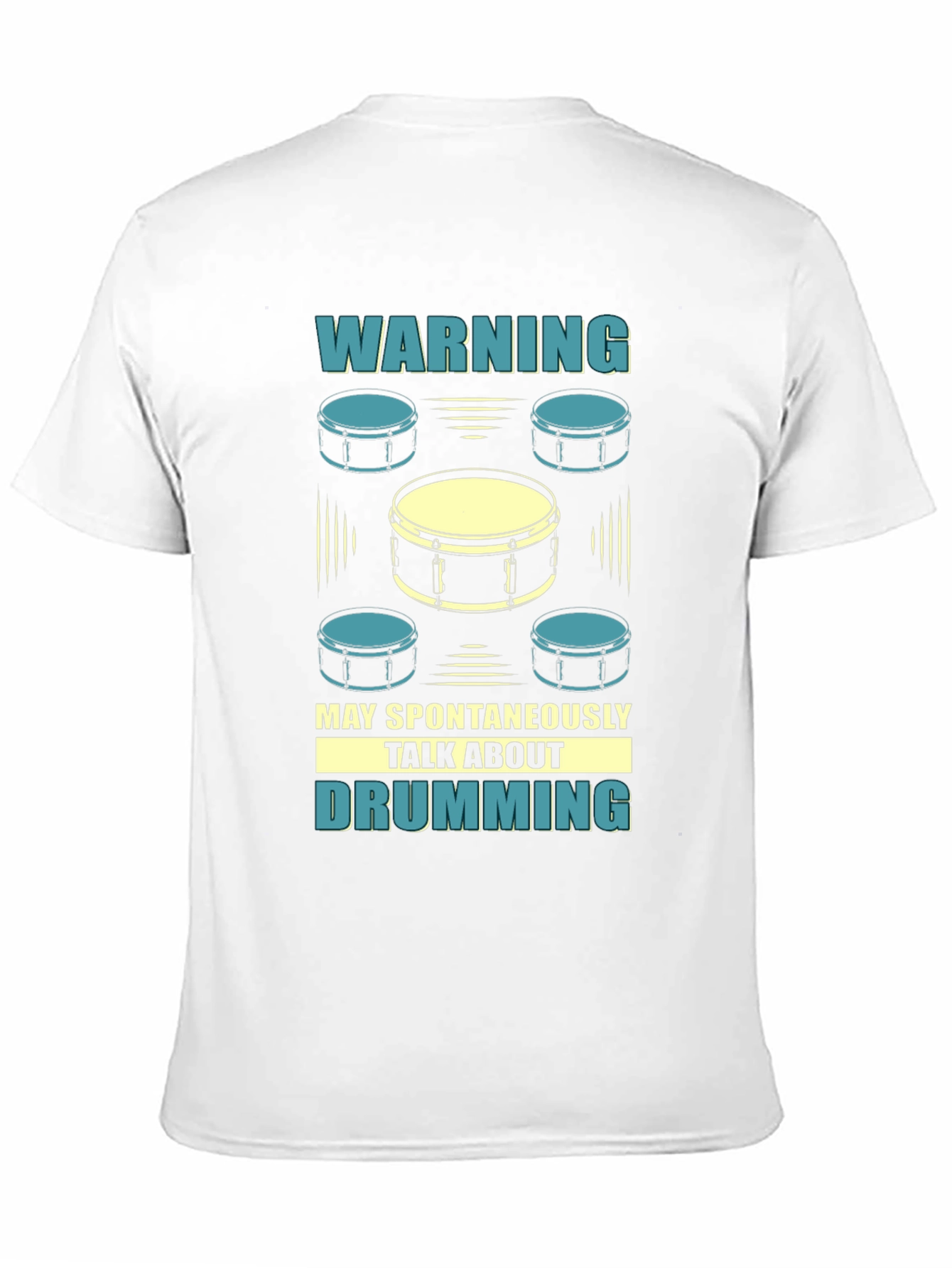 Drumming T-Shirt - Warning May Spontaneously Talk