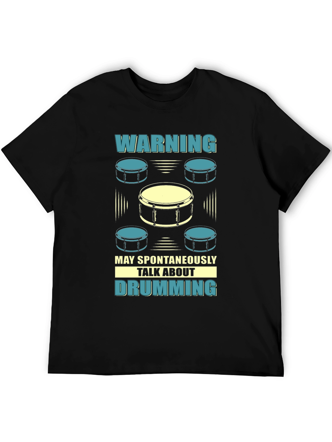 Drumming T-Shirt - Warning May Spontaneously Talk