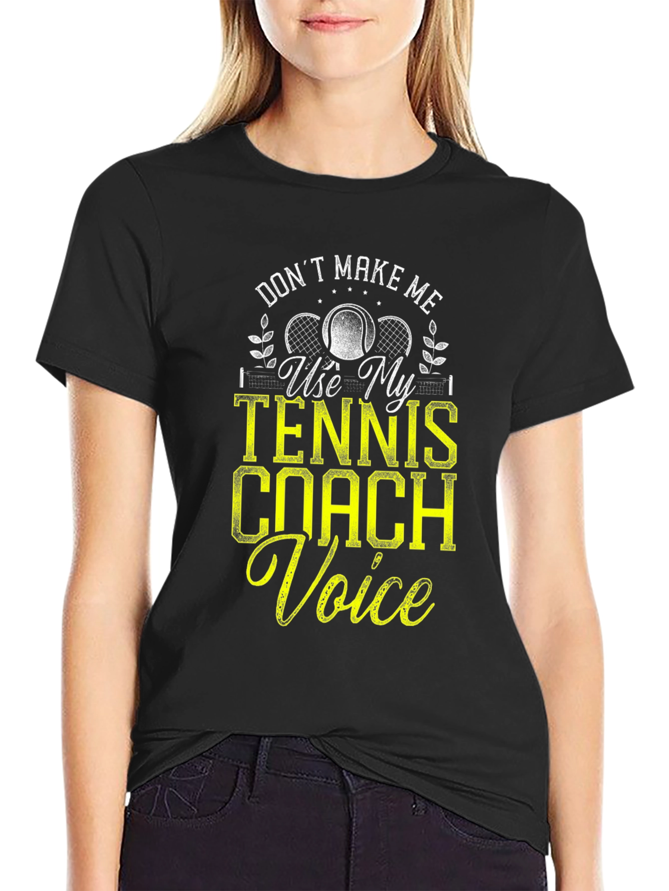 Tennis Coach Voice Graphic Tee