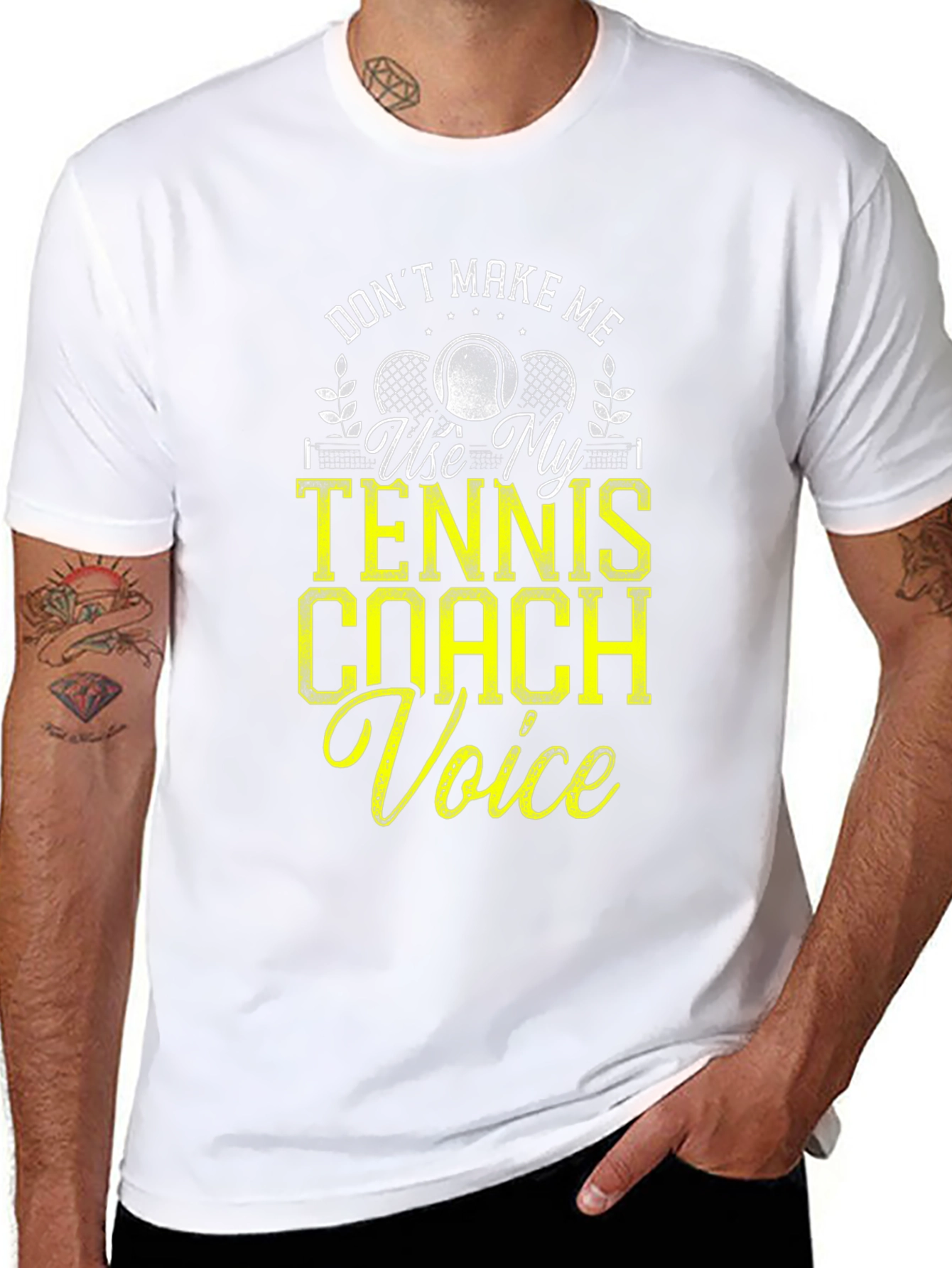 Tennis Coach Voice Graphic Tee