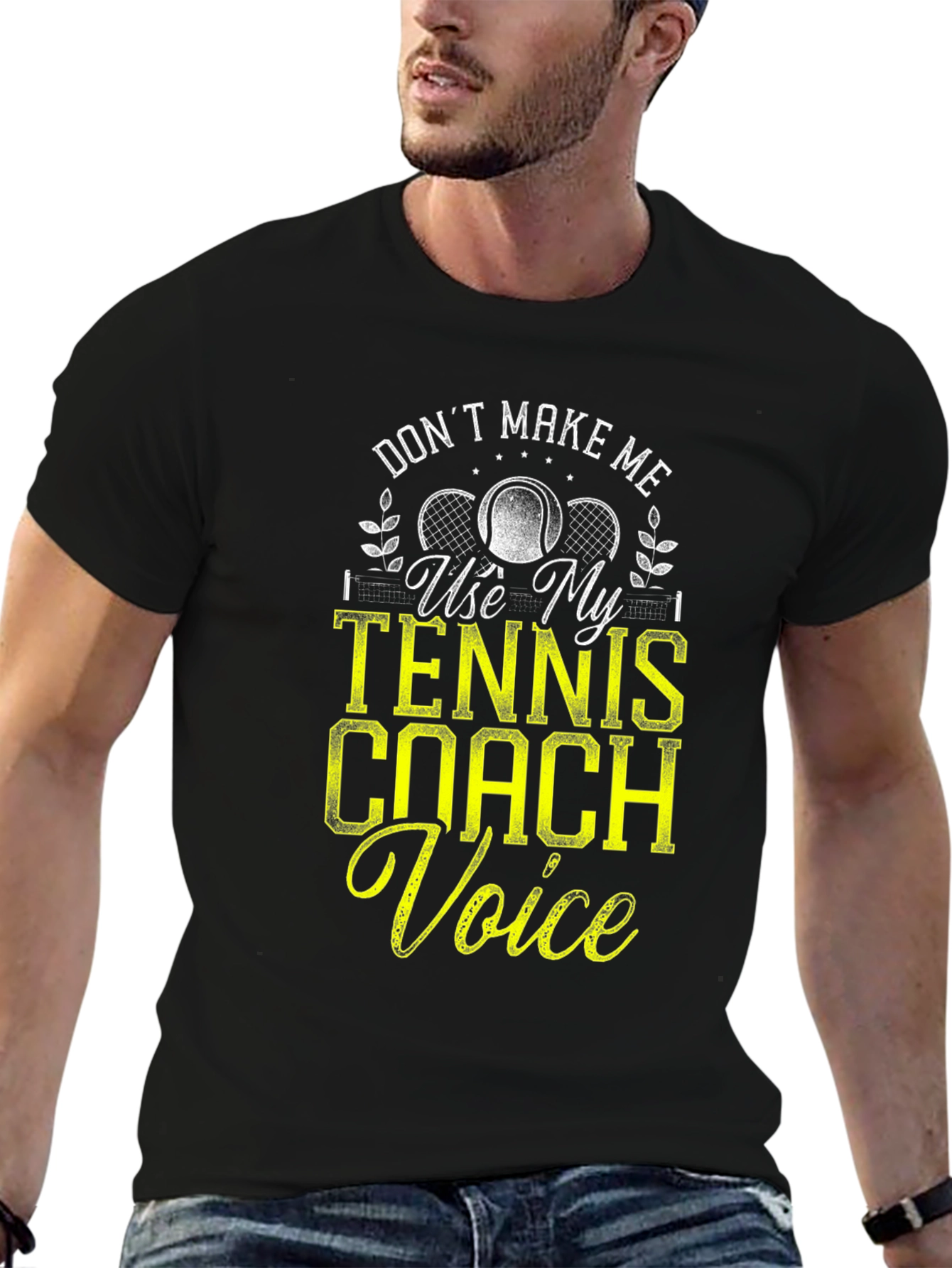 Tennis Coach Voice Graphic Tee