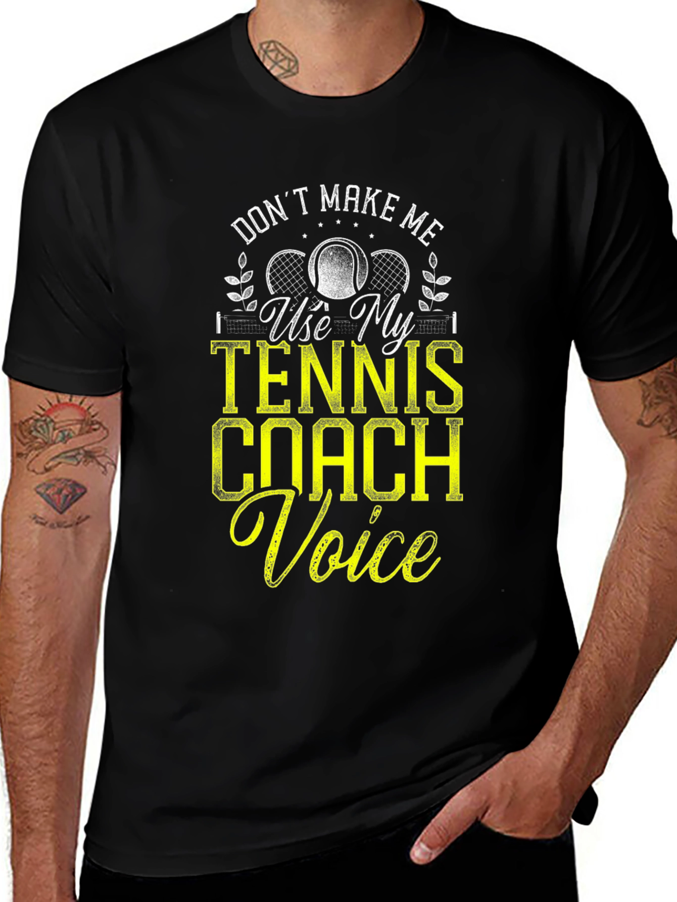 Tennis Coach Voice Graphic Tee