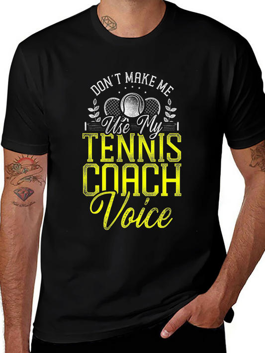 Tennis Coach Voice Graphic Tee