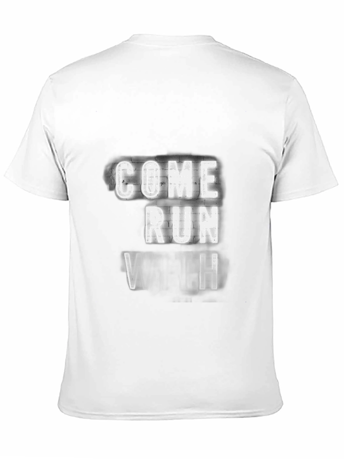 Come Run With Us Black Graphic Tee