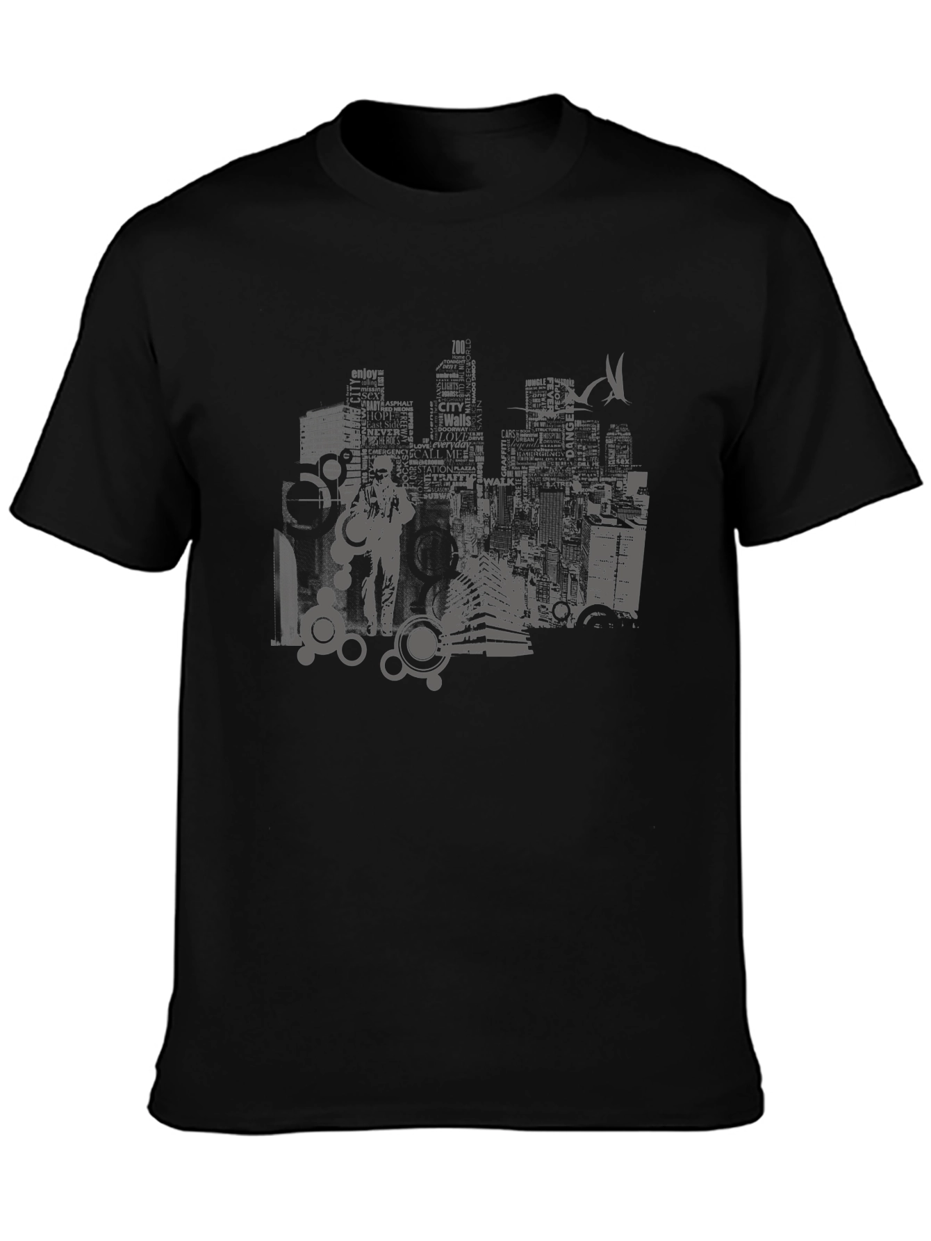 Urban Graphic T-Shirt - Cityscape Design