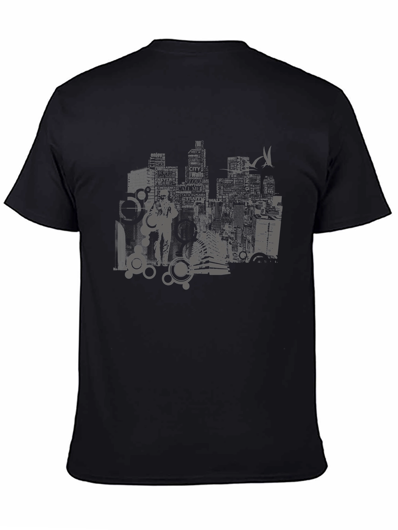 Urban Graphic T-Shirt - Cityscape Design