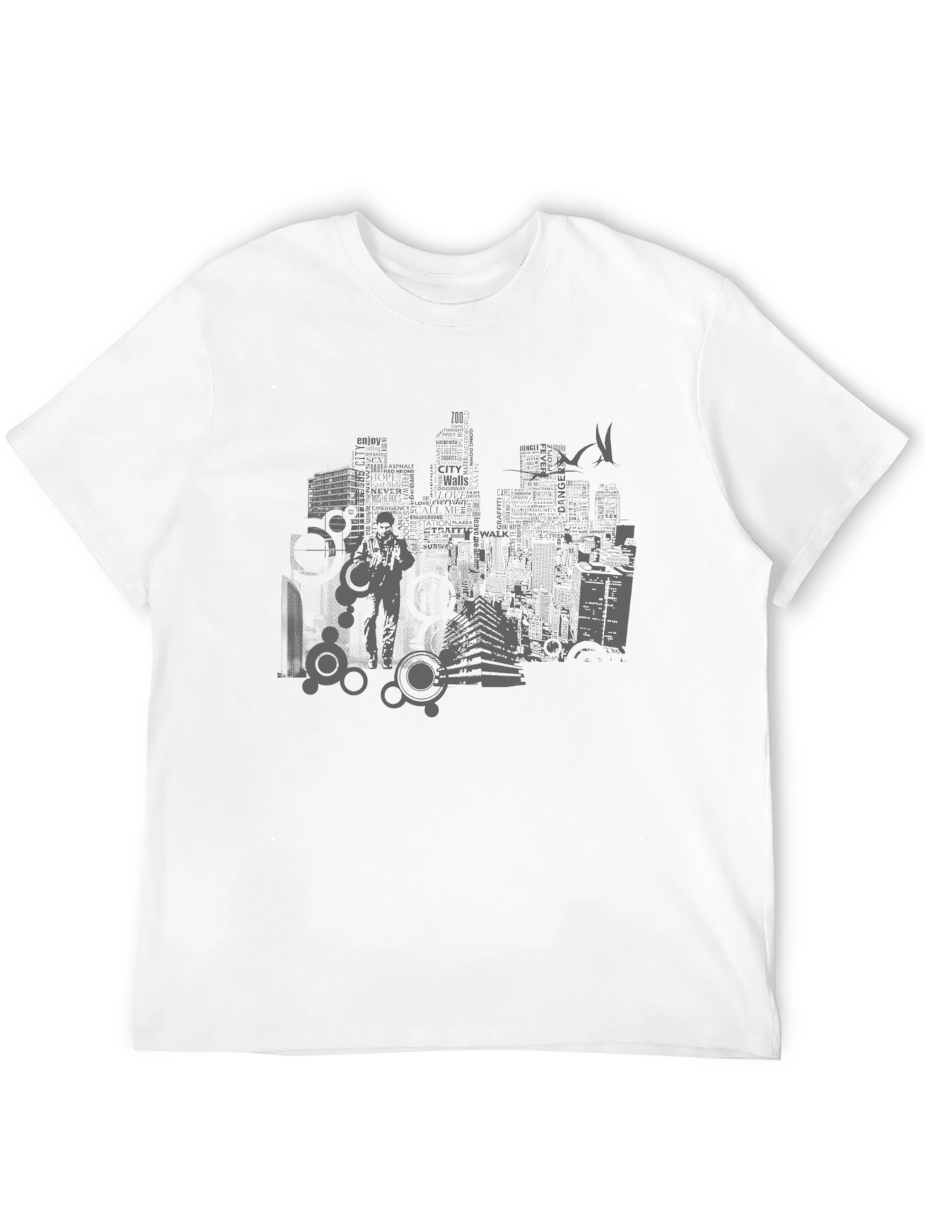 Urban Graphic T-Shirt - Cityscape Design